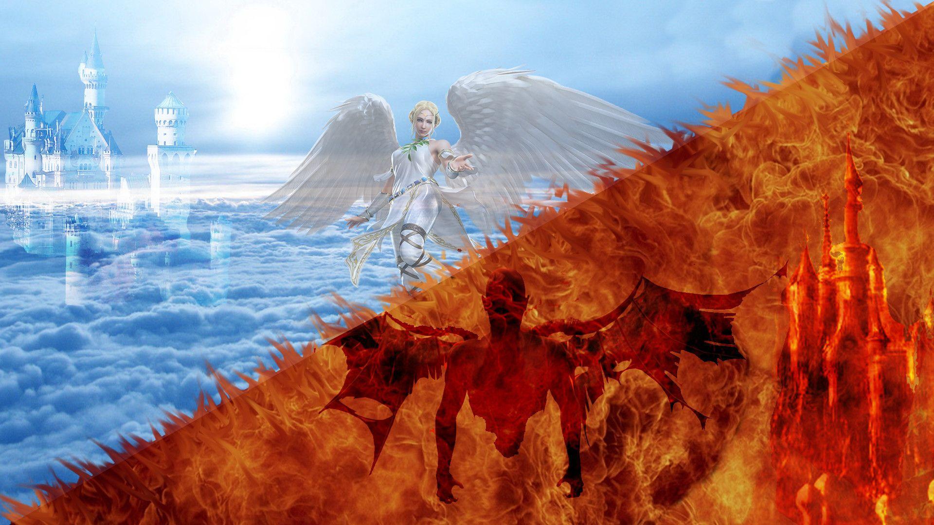 Heaven And Hell Ultra 16K Wallpaper. One HD 4K Wallpaper Image