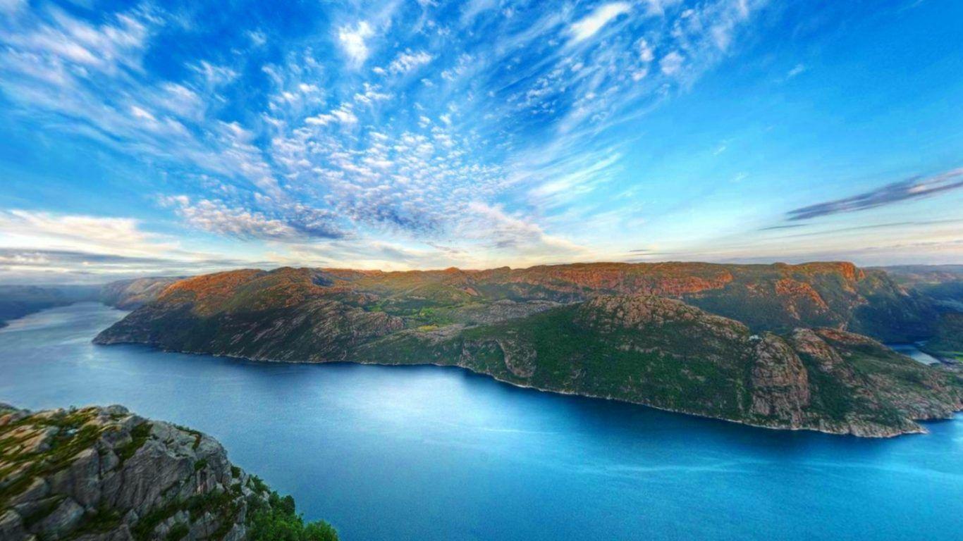 Sunset: Agana Bay New Lake Zealand Nature Maori Auckland Mountain