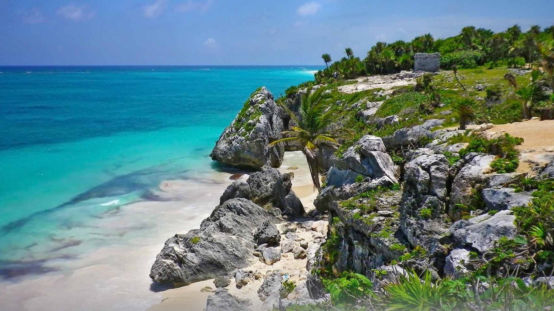 Mexico sian tulum beaches green wallpaper
