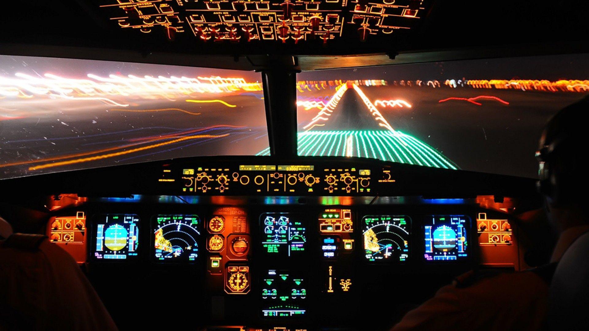 ScreenHeaven: Aircraft cockpit planes desktop and mobile background