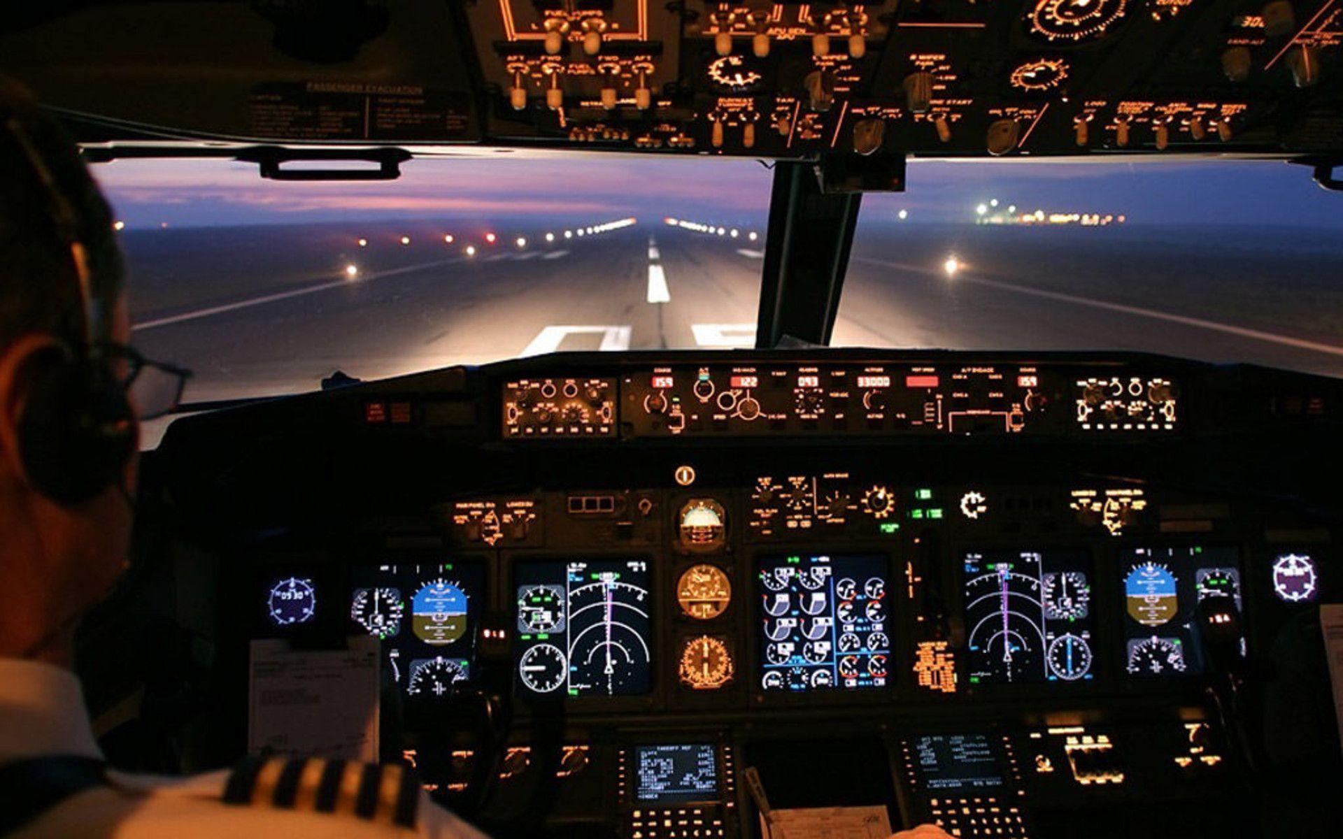 airplane cockpit seat background