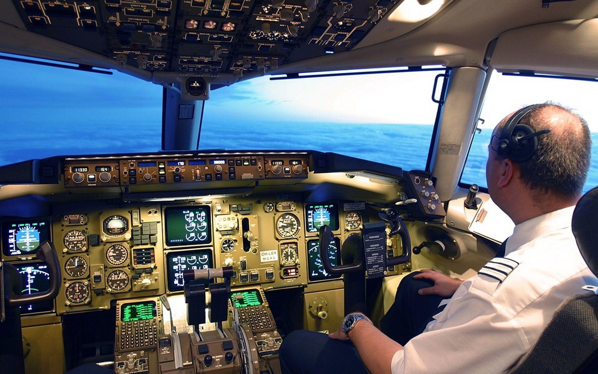 Wallpaper, clouds, airplane, pilot, Person, cockpit, air force