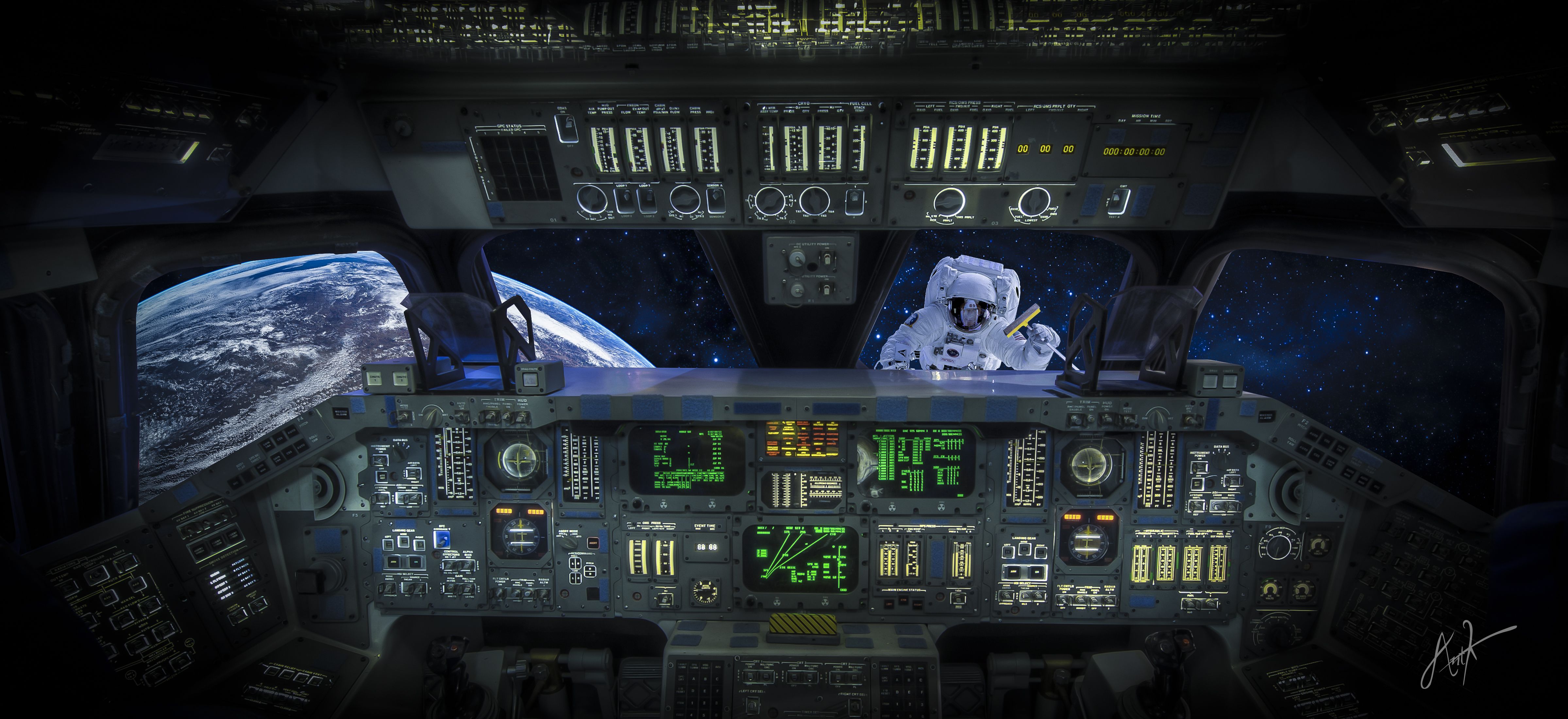 Space Shuttle Interior Wallpapers Wallpaper Cave