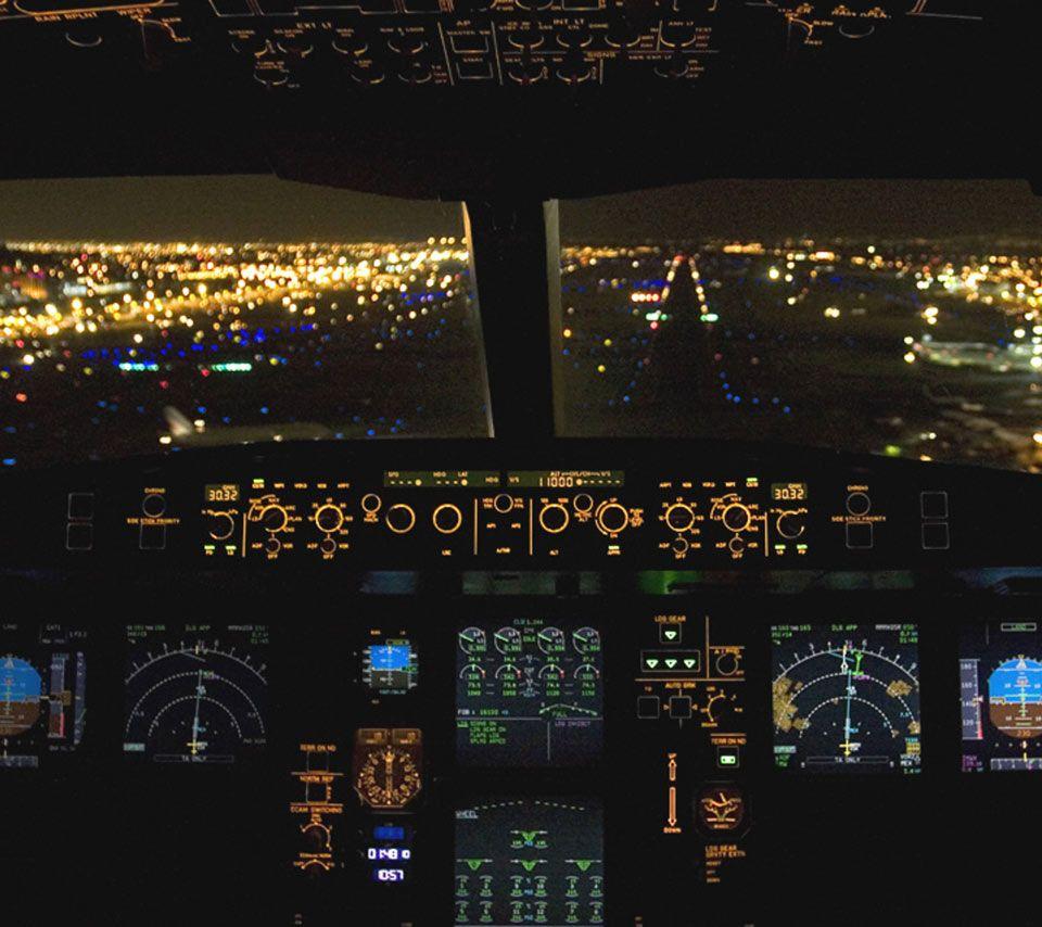 Airplane Cockpit Night Cockpits