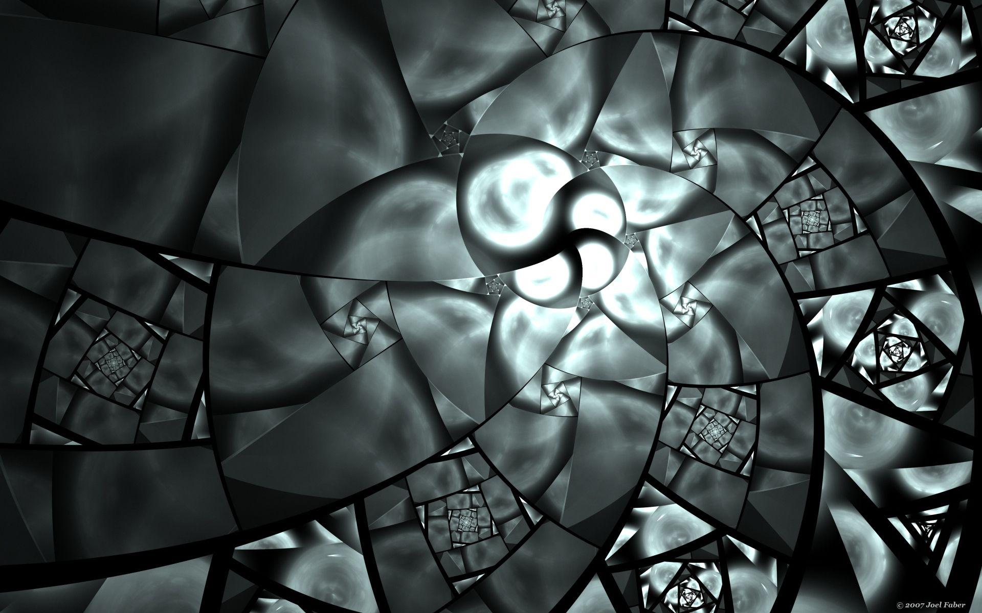 Abstract Dark Fractals Mosaic Wallpaper At Fractal Wallpaper