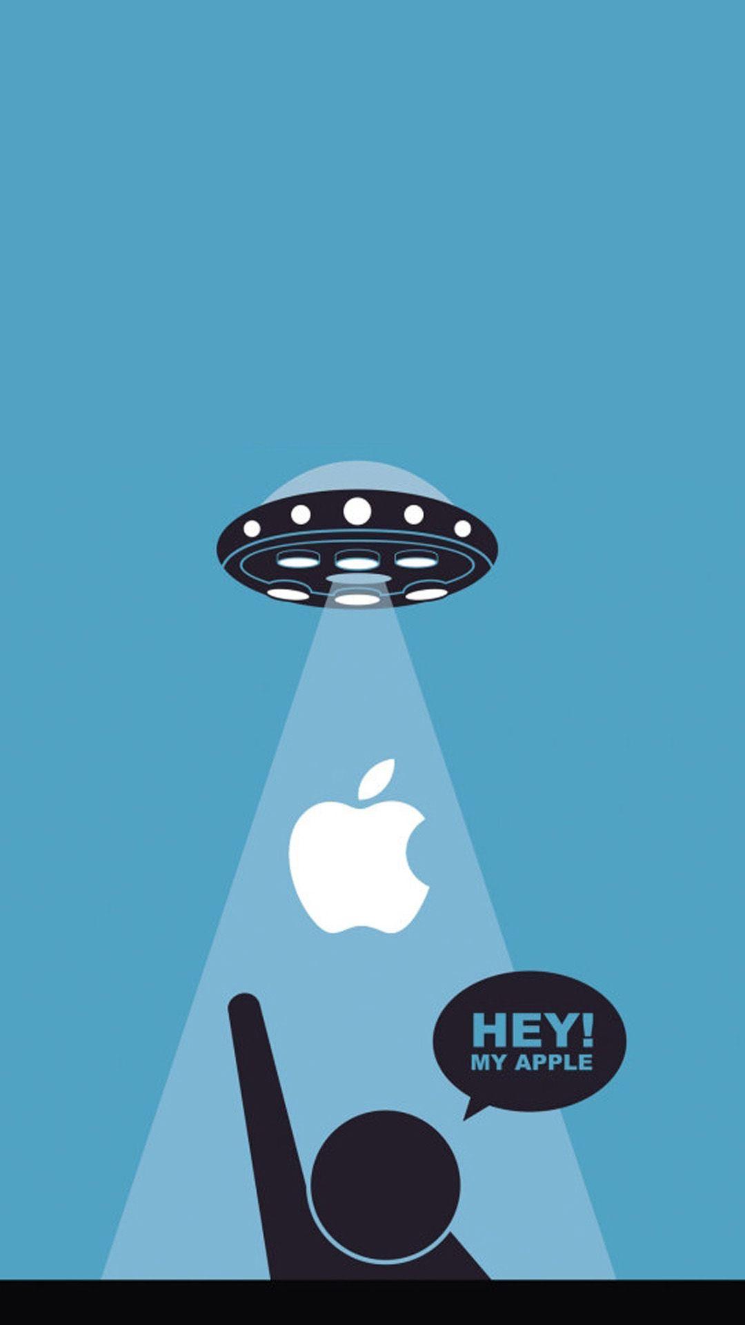 Ufo apple HD Wallpaper iPhone 6 plus