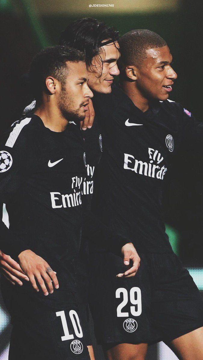 PSG. Neymar, Mbappé and Cavani •Lock Screen