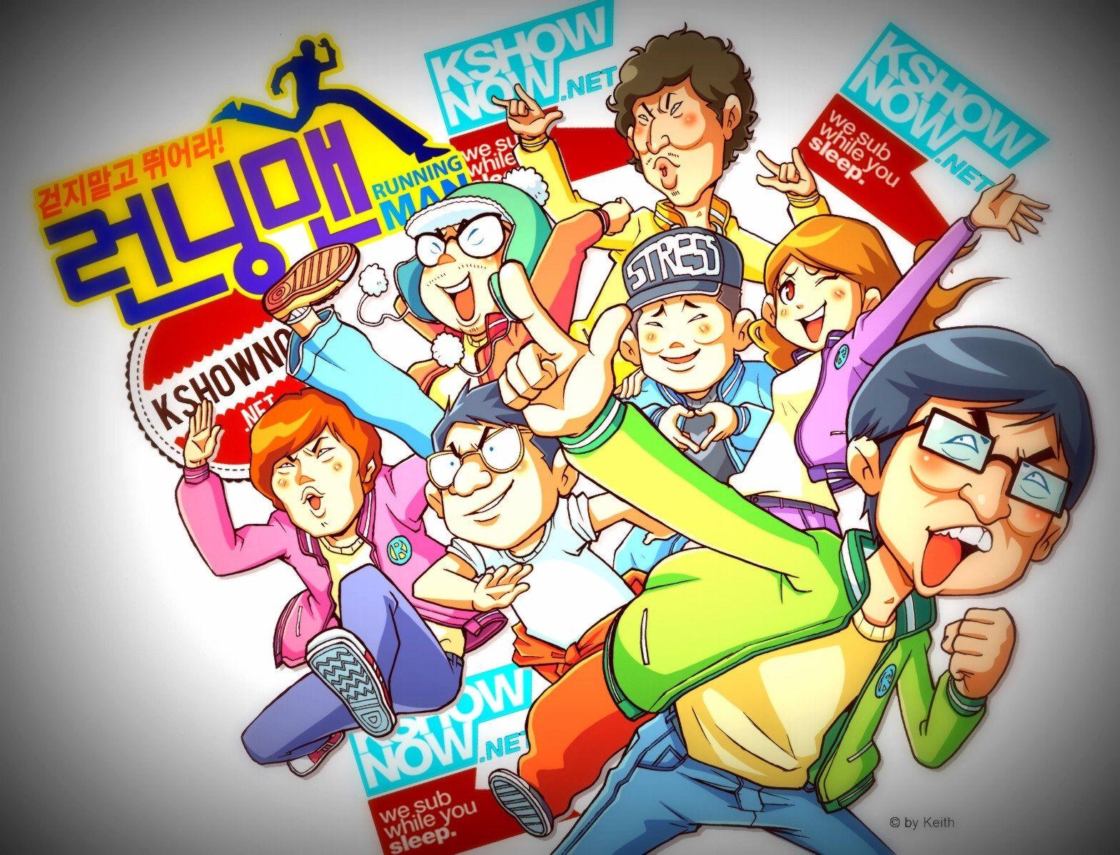 running man anime wallpaper