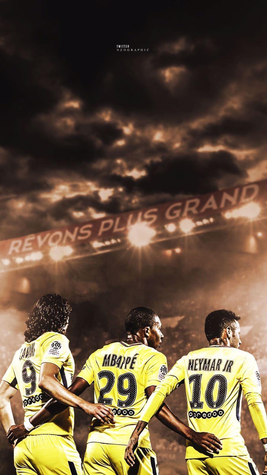 Trio CMN ( Cavani Mbappe Neymar). Foot. Neymar, Neymar