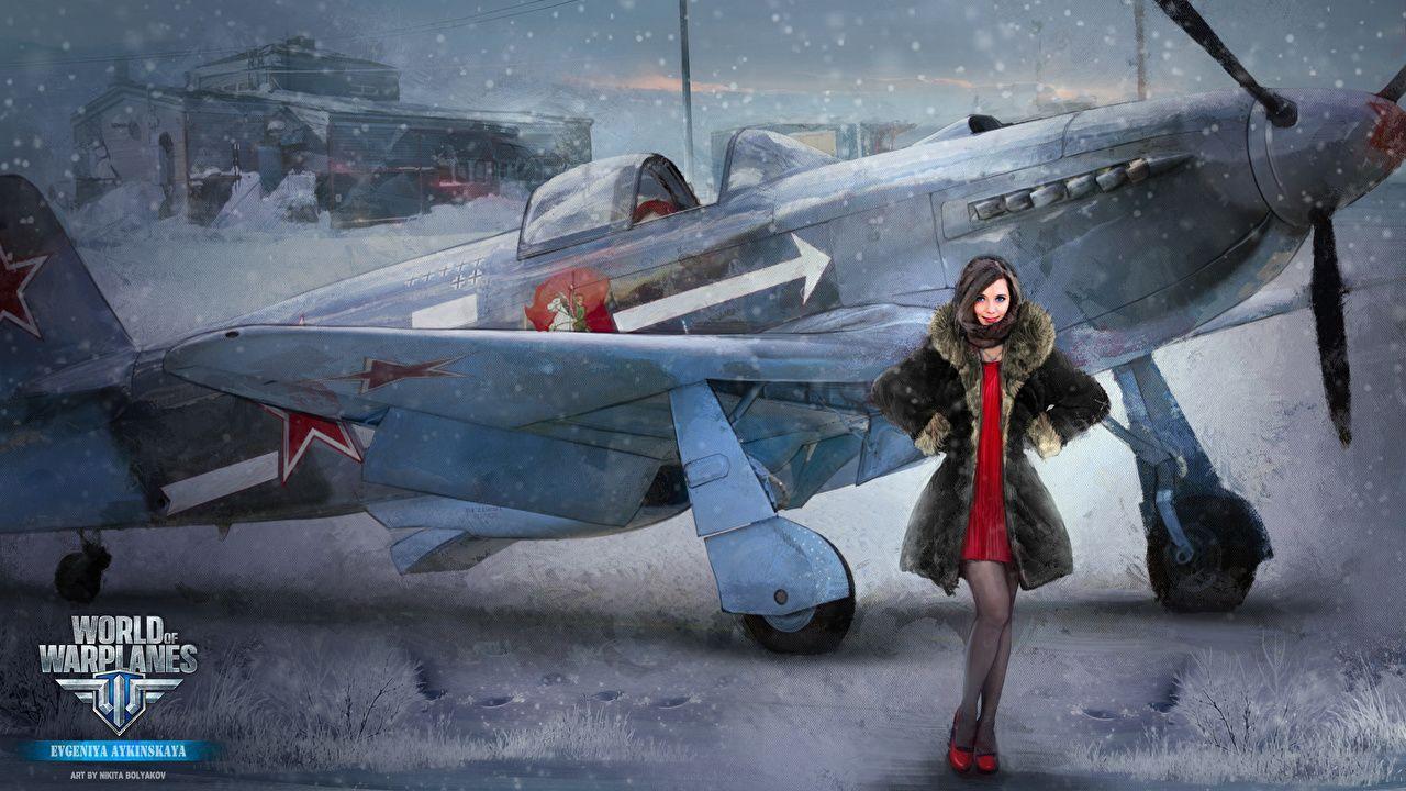 Image World of Warplanes Nikita Bolyakov Airplane Girls Games