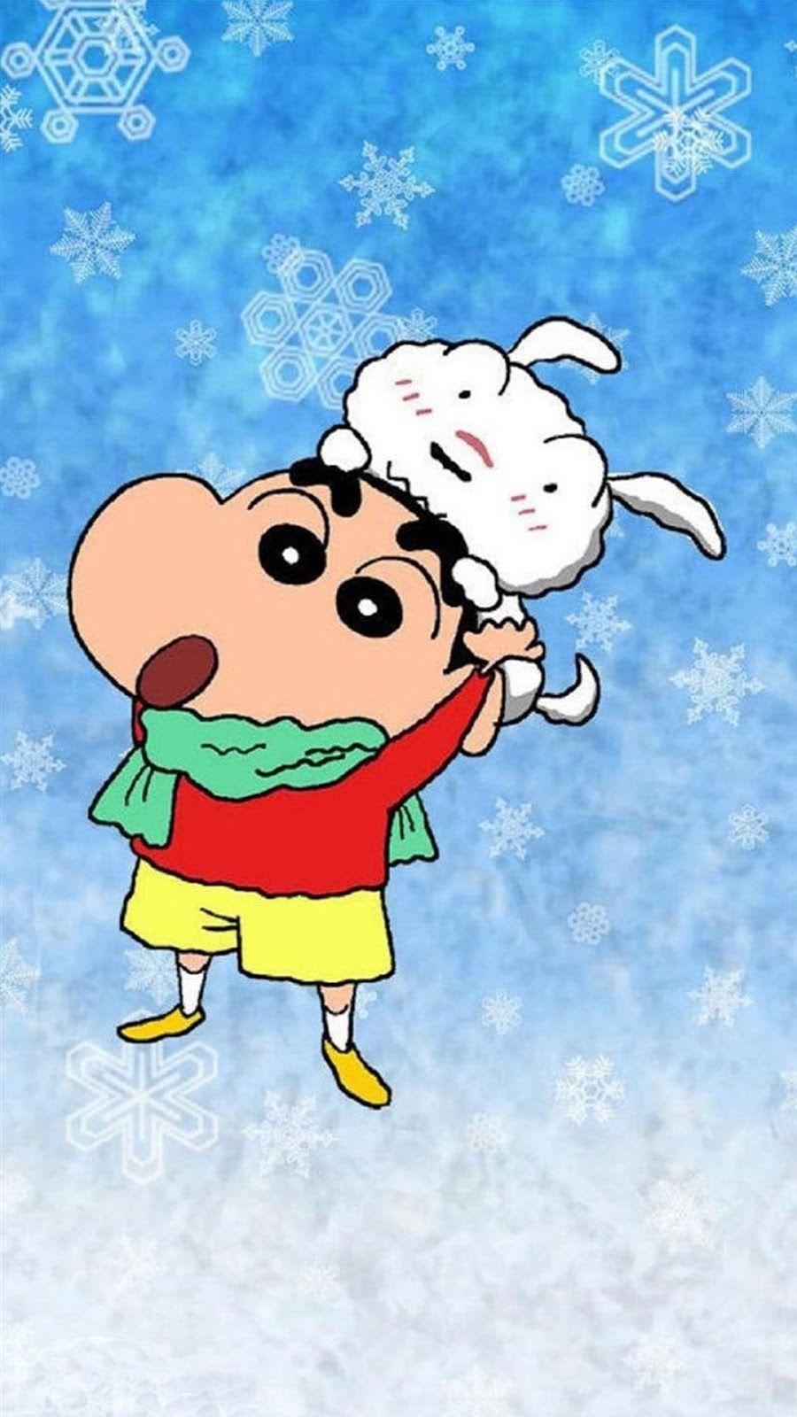 And Funny Cartoon Wallpaper Of Shin Chan, Nobita, Doraemon, Frozen