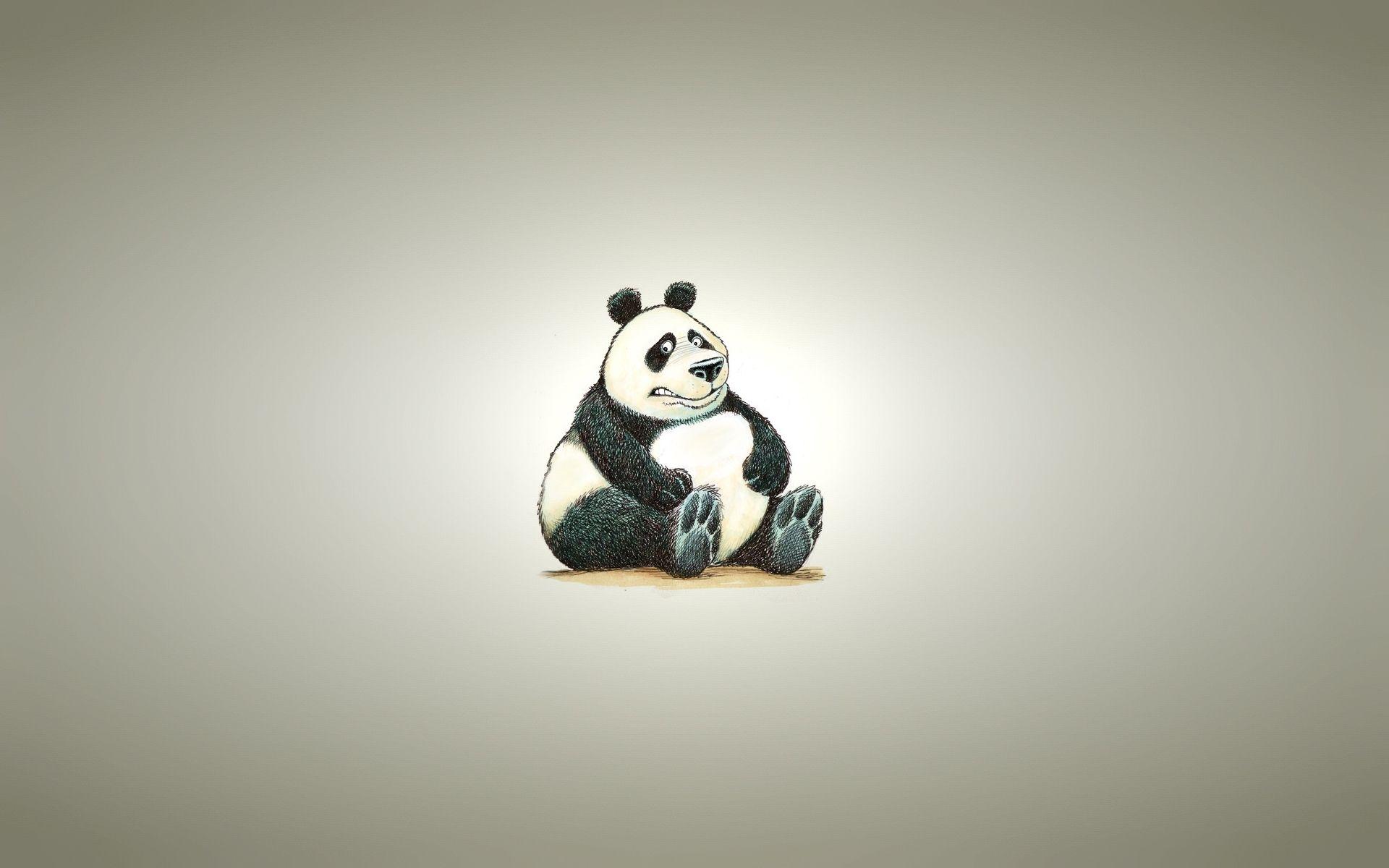 Wallpaper HD Fat Panda Bear
