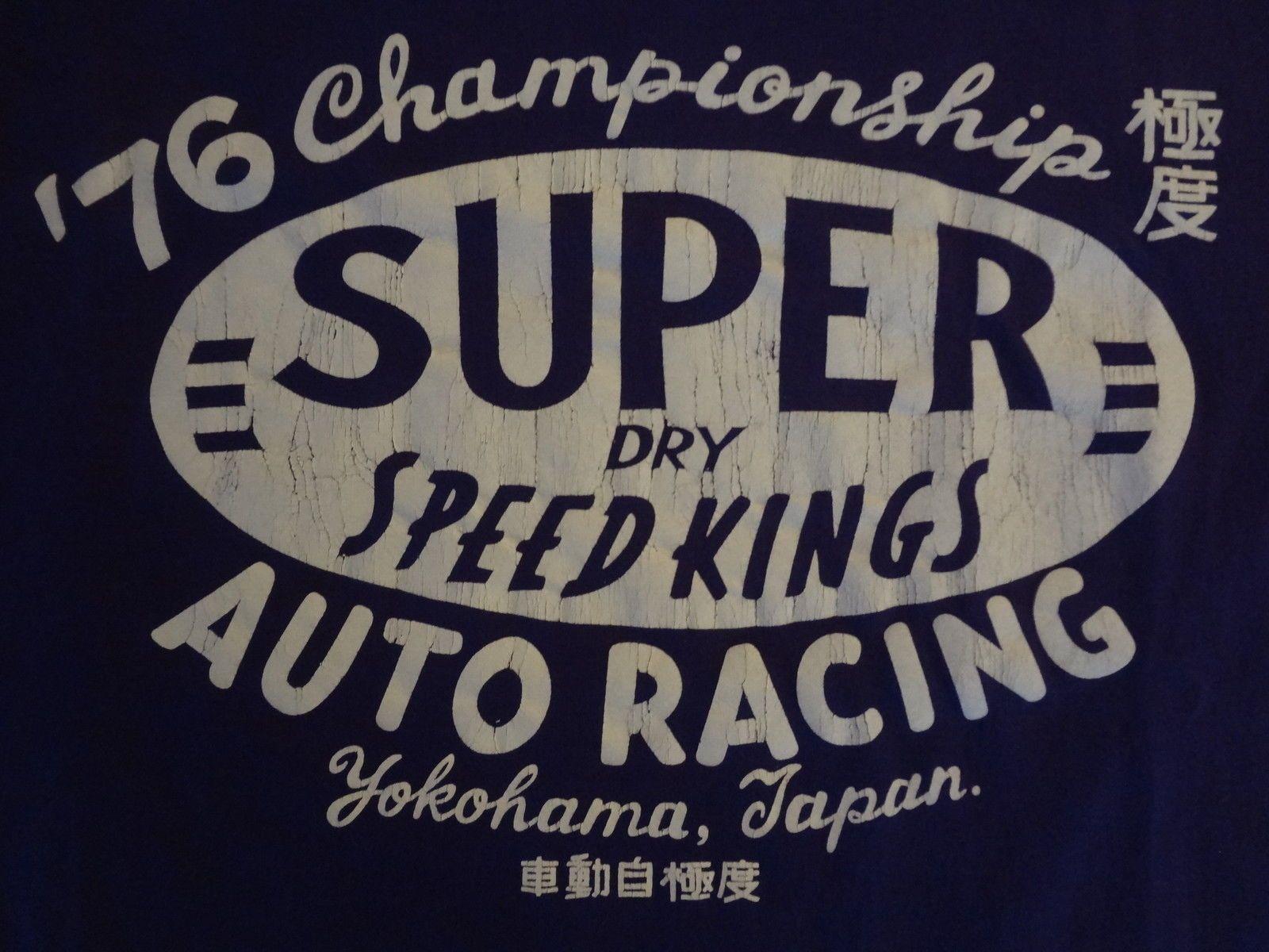 SUPERDRY Reissue Purple 76 Championship Auto Racing Speed Kings