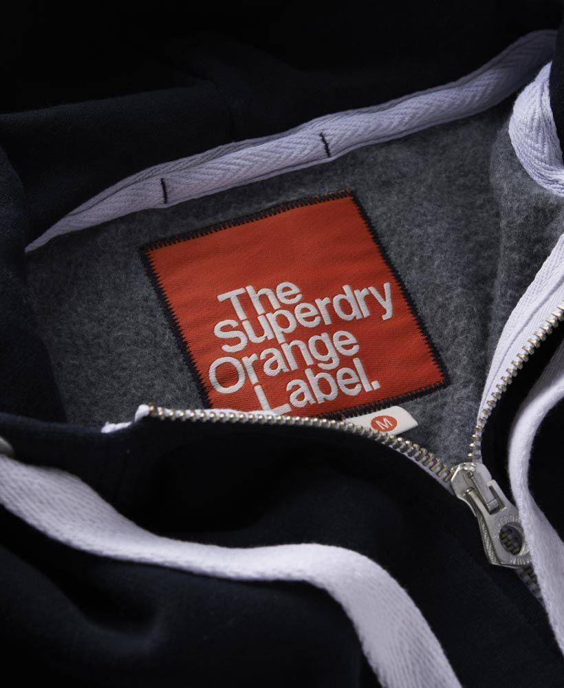 Superdry Orange Label Zip Hoodie's Hoodies collar label