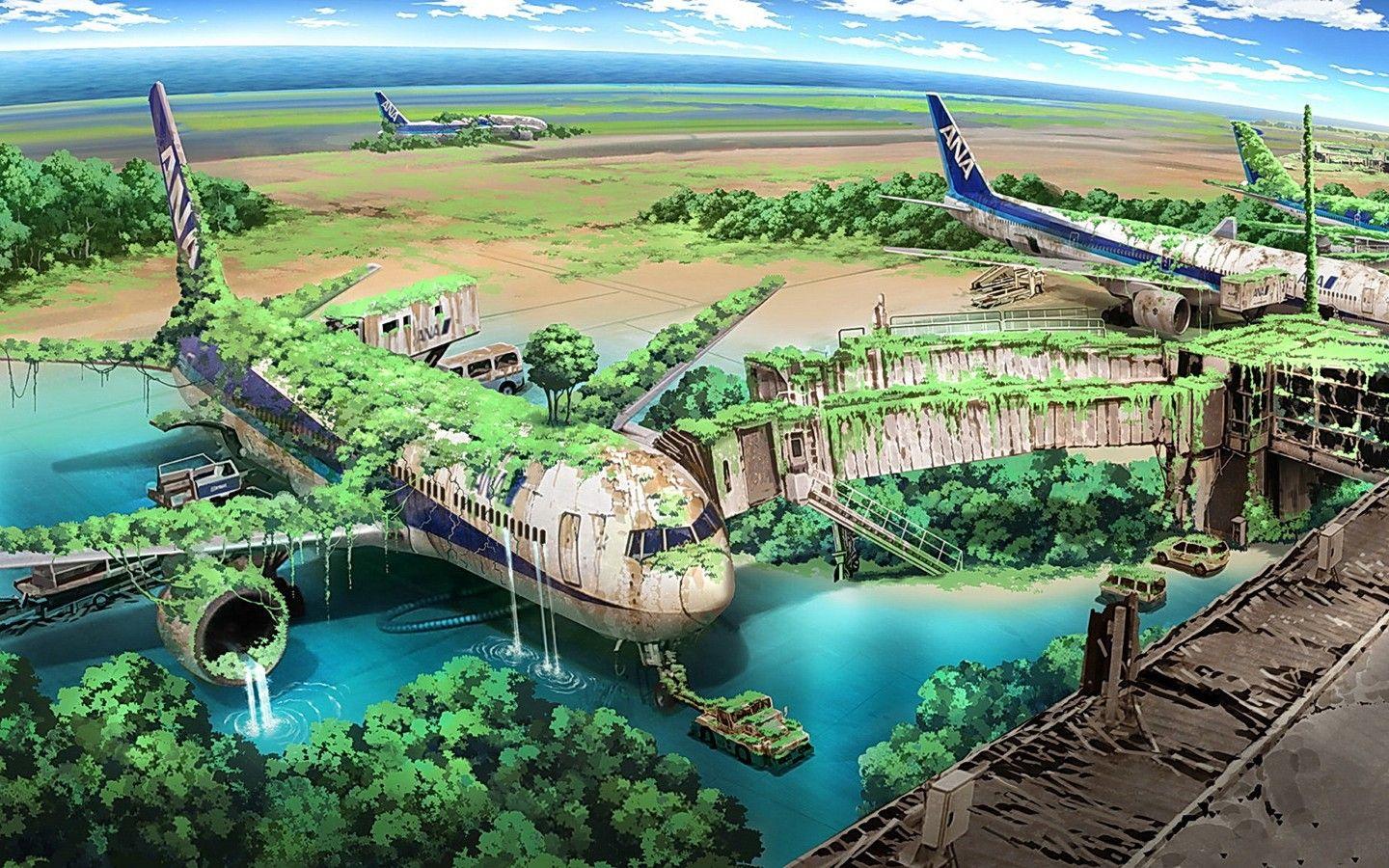 Aftermath of World illustrator 32125 Wallpaper