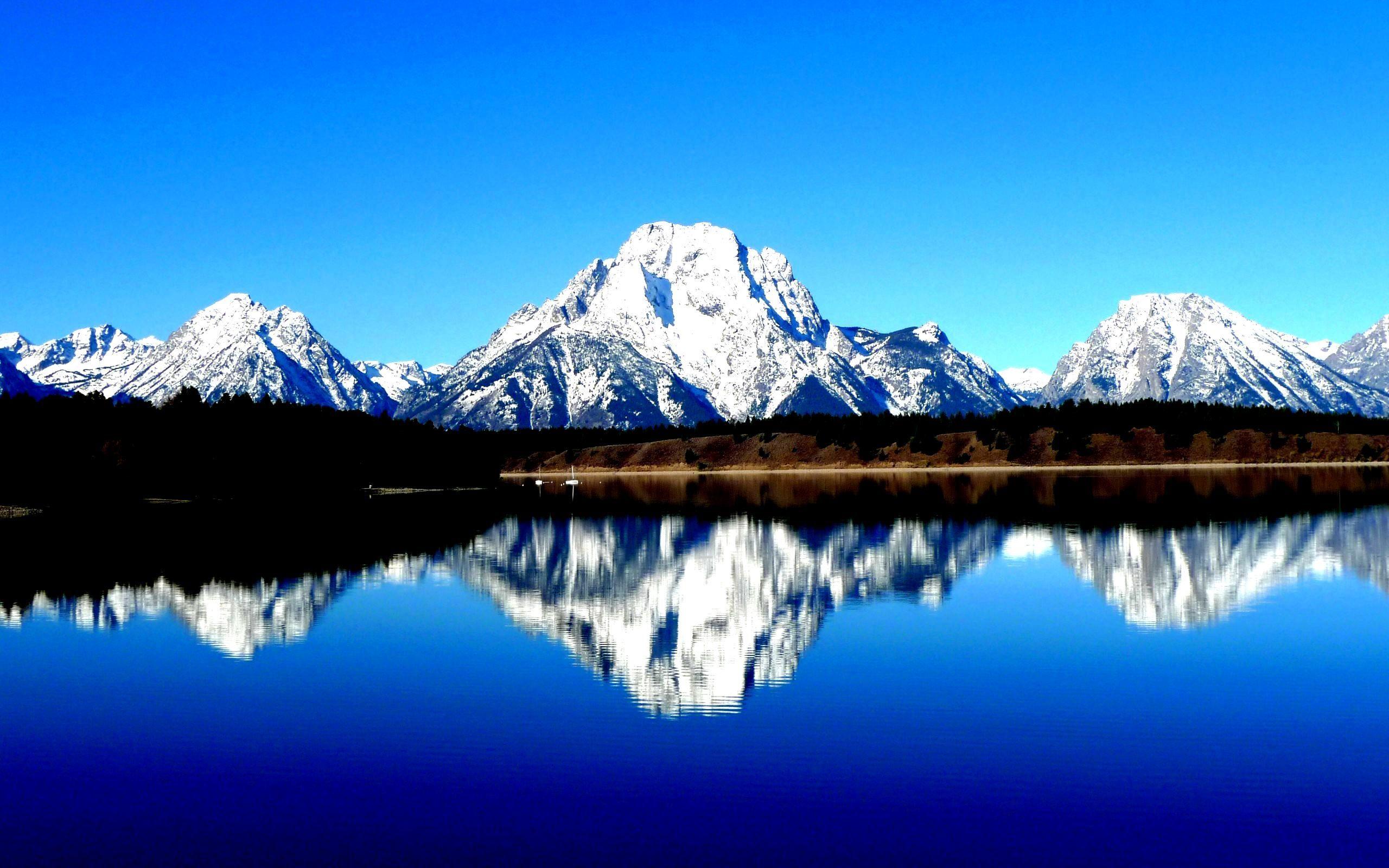 Grand Teton National Park Wyoming Usa Hogh Contrast HD Wallpaper