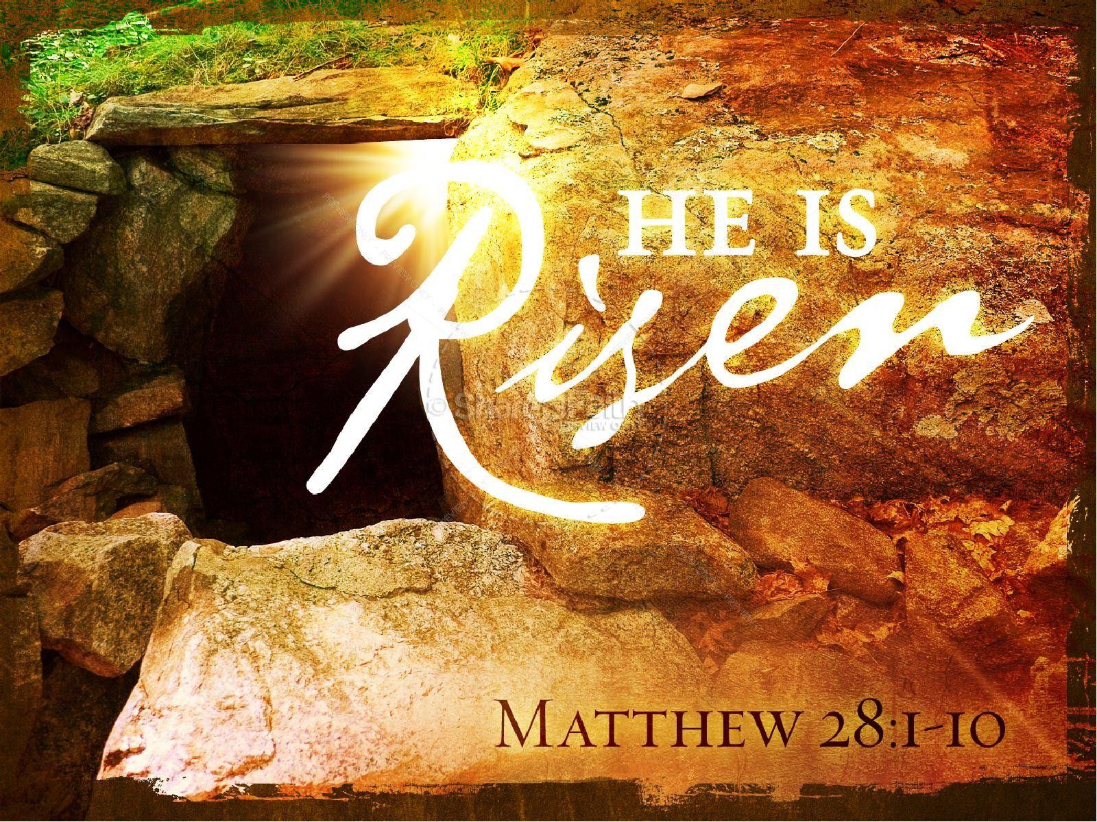 He Is Risen Church PowerPoint. Easter Sunday