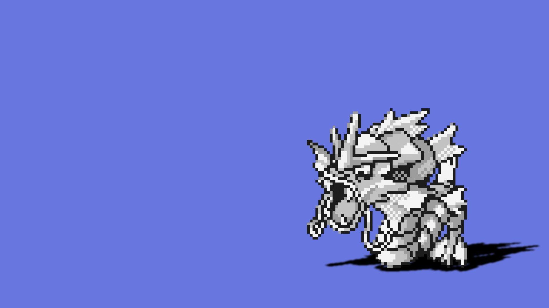 Wallpaper, illustration, pixel art, cartoon, dragon