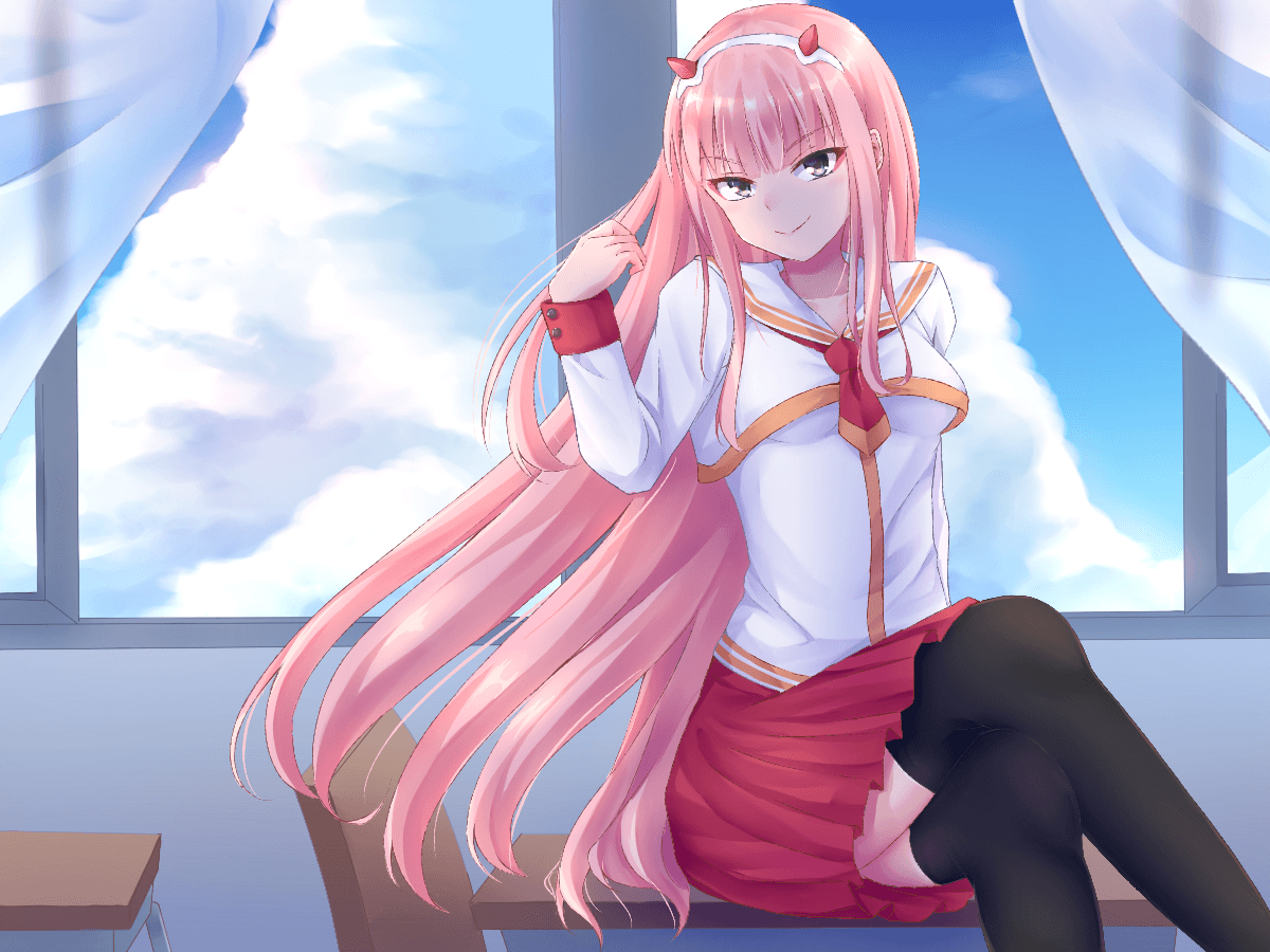 Zero Two (Darling in the FranXX) Wallpaper