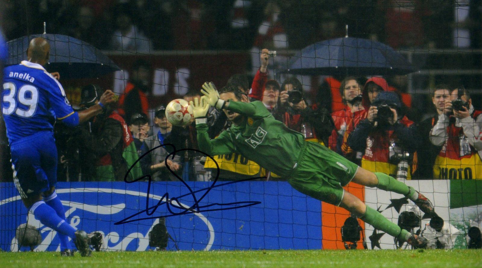 Signed Edwin Van Der Sar Manchester United 2008 Champions League