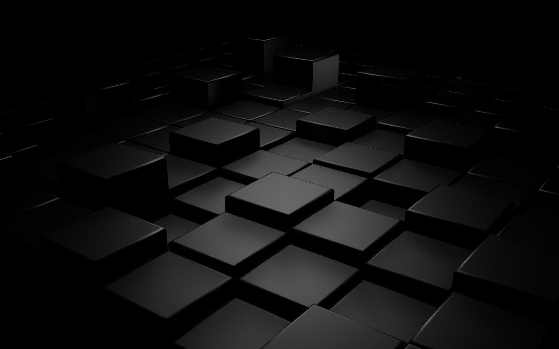 Plain Black 3D 3 Desktop Wallpaper.com