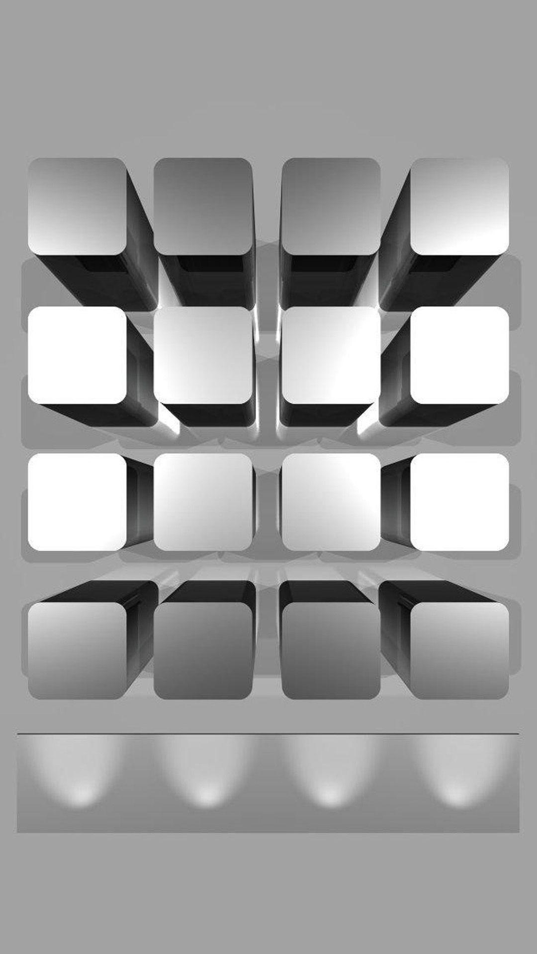 iPhone 7 Plus wallpaper 3D Boxes