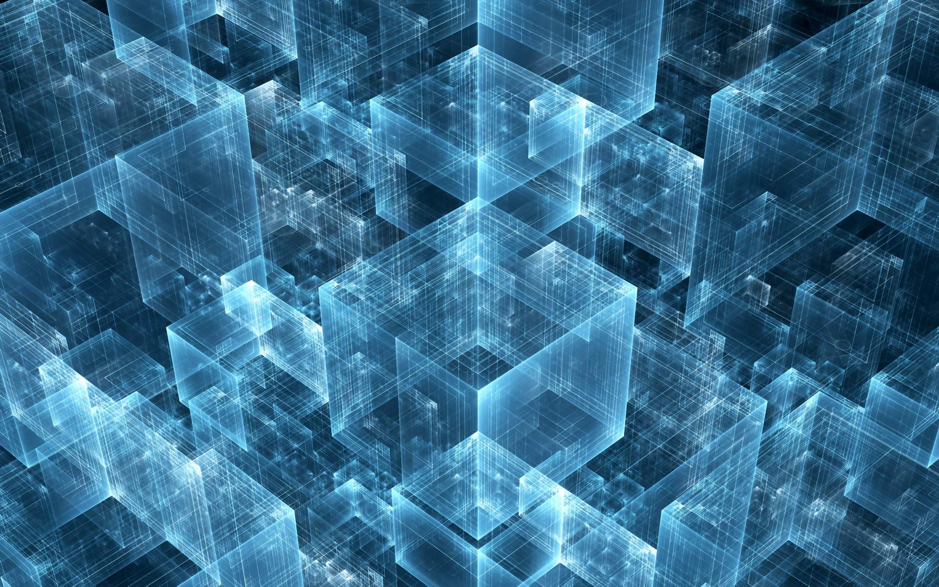 Download Blue Boxes Pattern Wallpaper for desktop, mobile phones