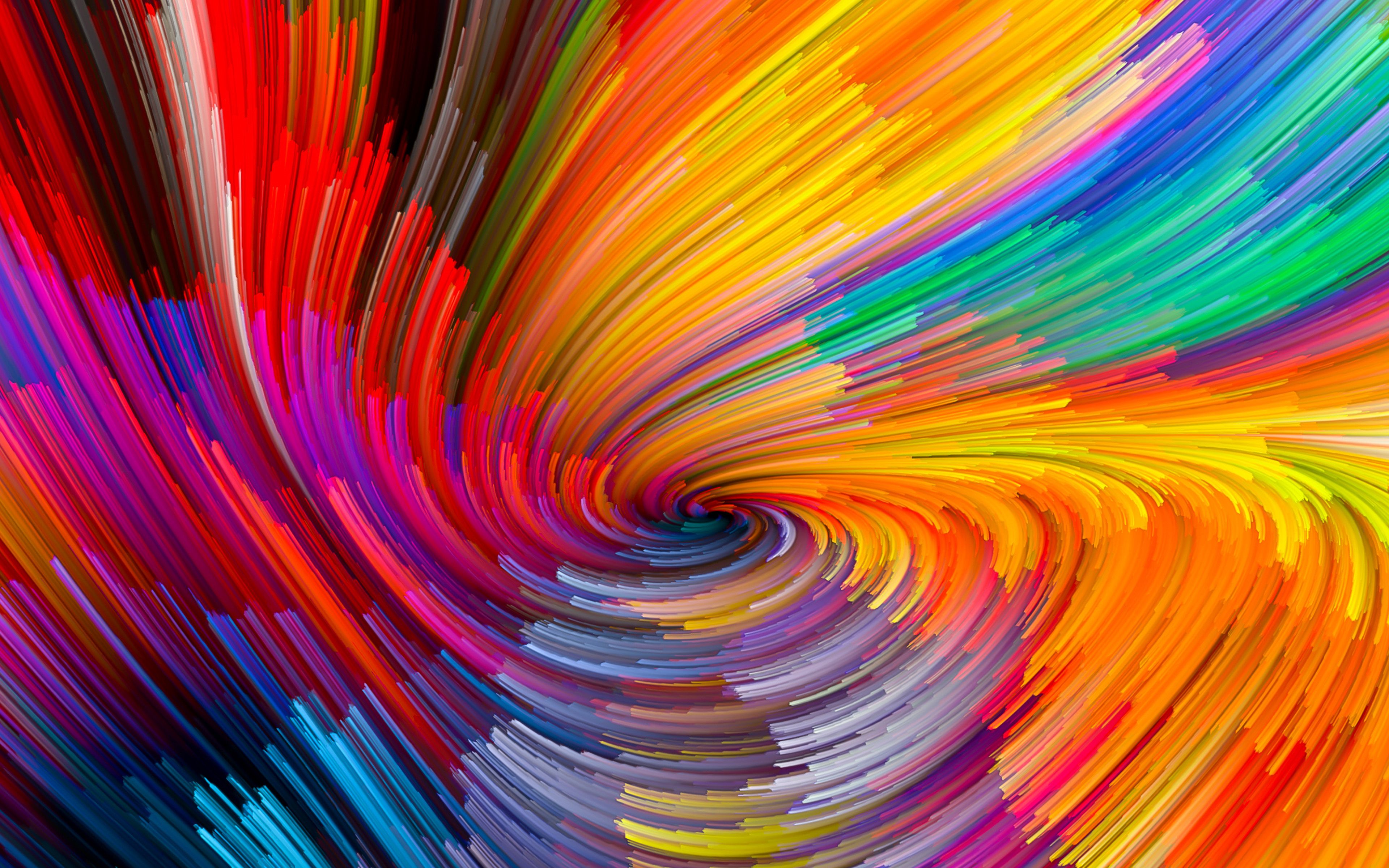 Digital Abstract Line Color Rainbow Pattern Background Wallpaper