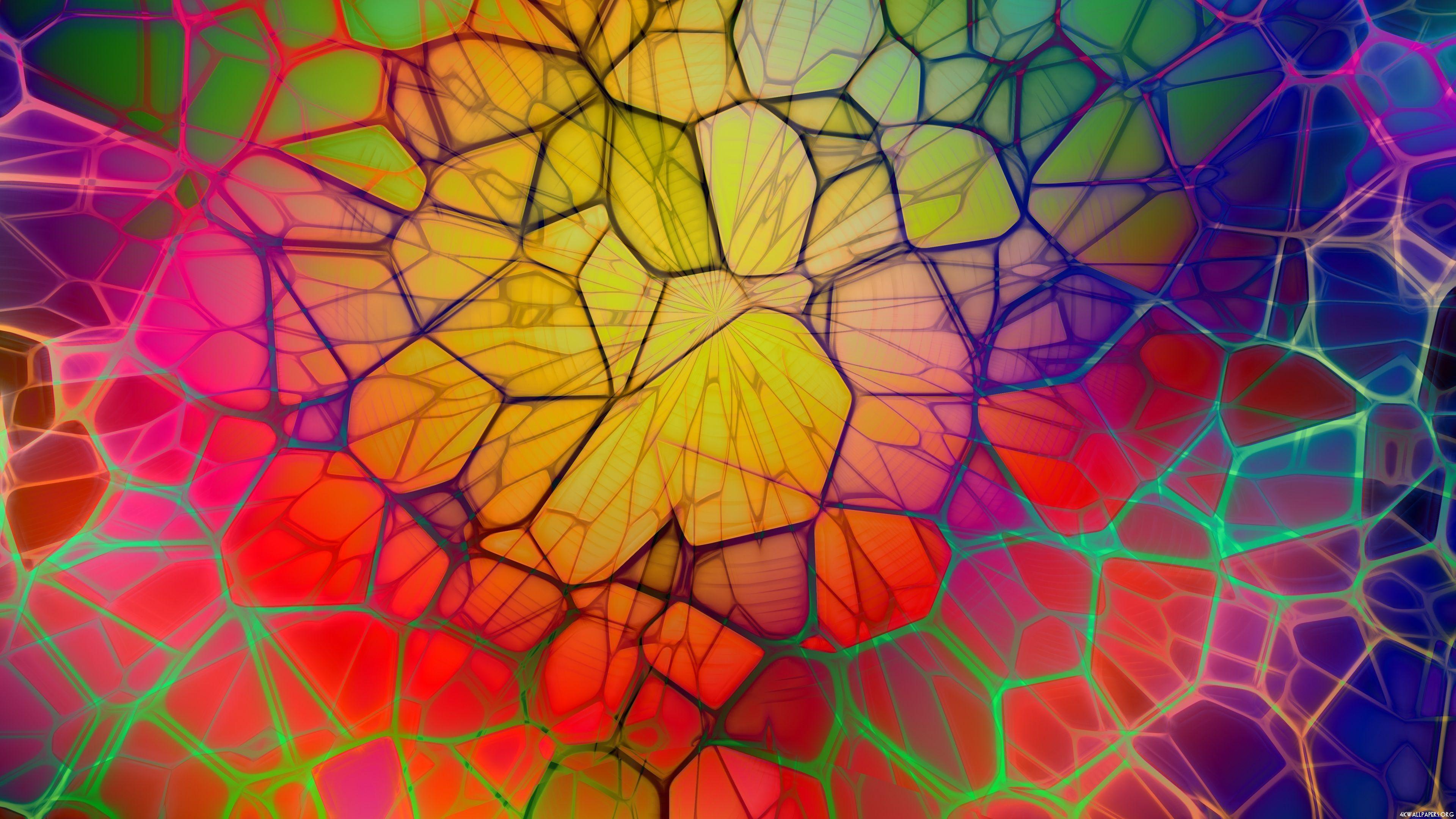 4K Abstract Colorful Web Wallpaper