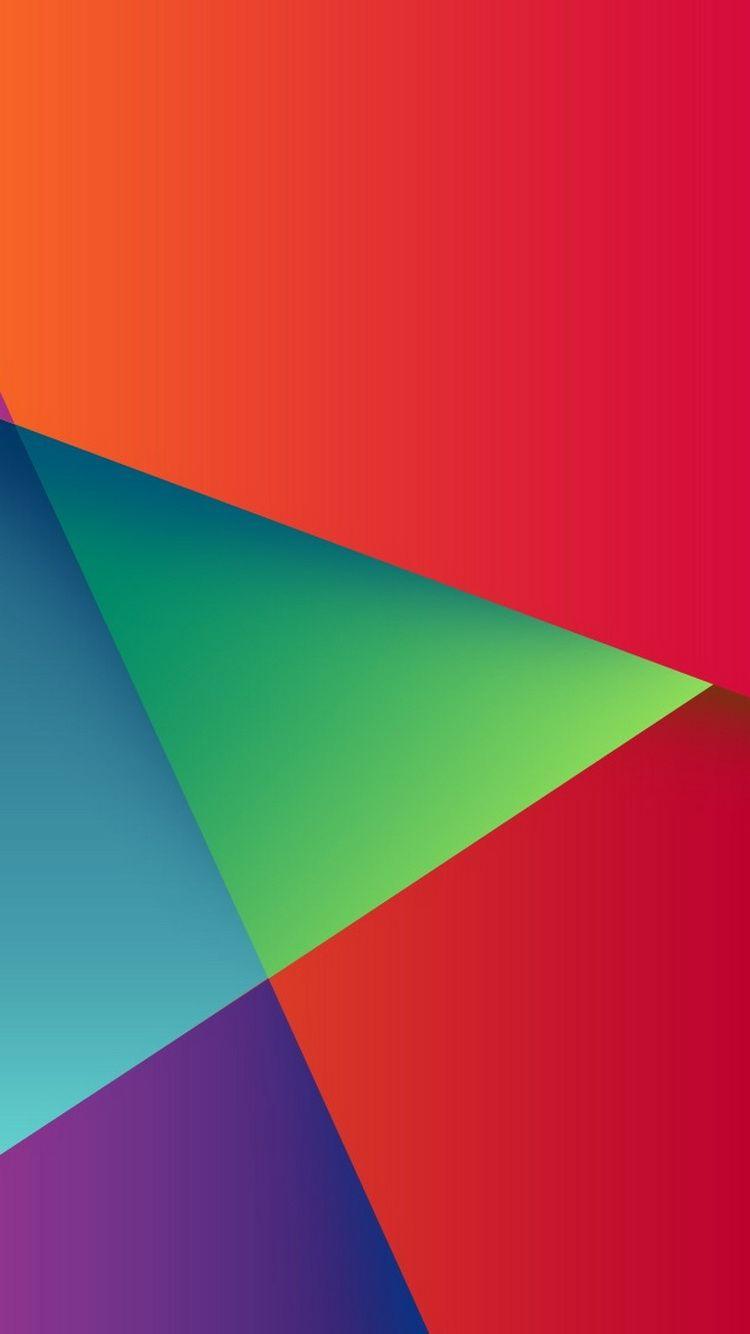 Abstract Colorful Triangles iPhone 6 Wallpaper HD