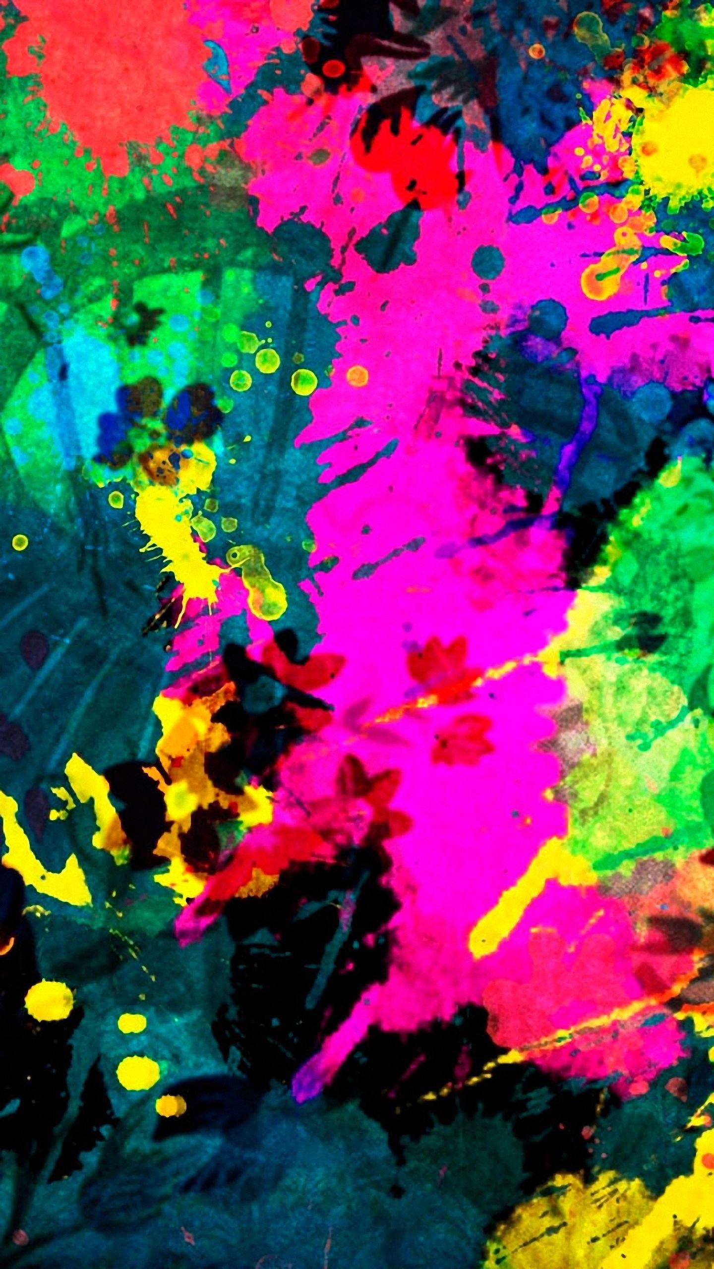 Hd 1440x2560 Colorful Paint Splatter Xiaomi Mi5 Wallpaper. Cool