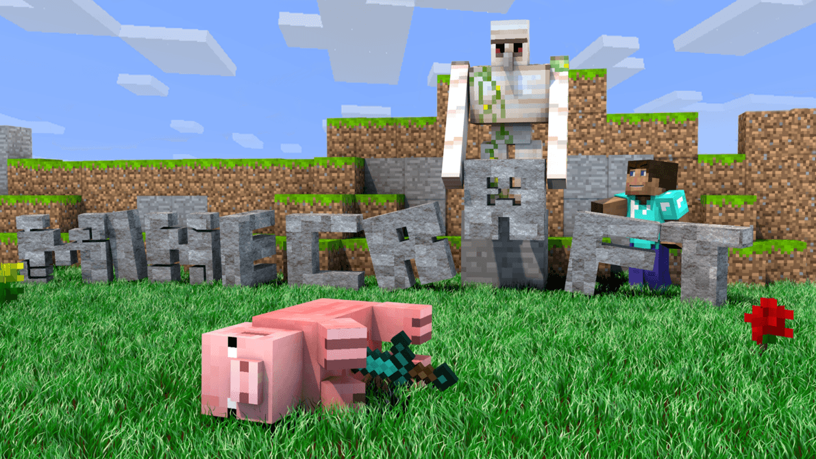 Minecraft wallpaper pig [1920x1080]
