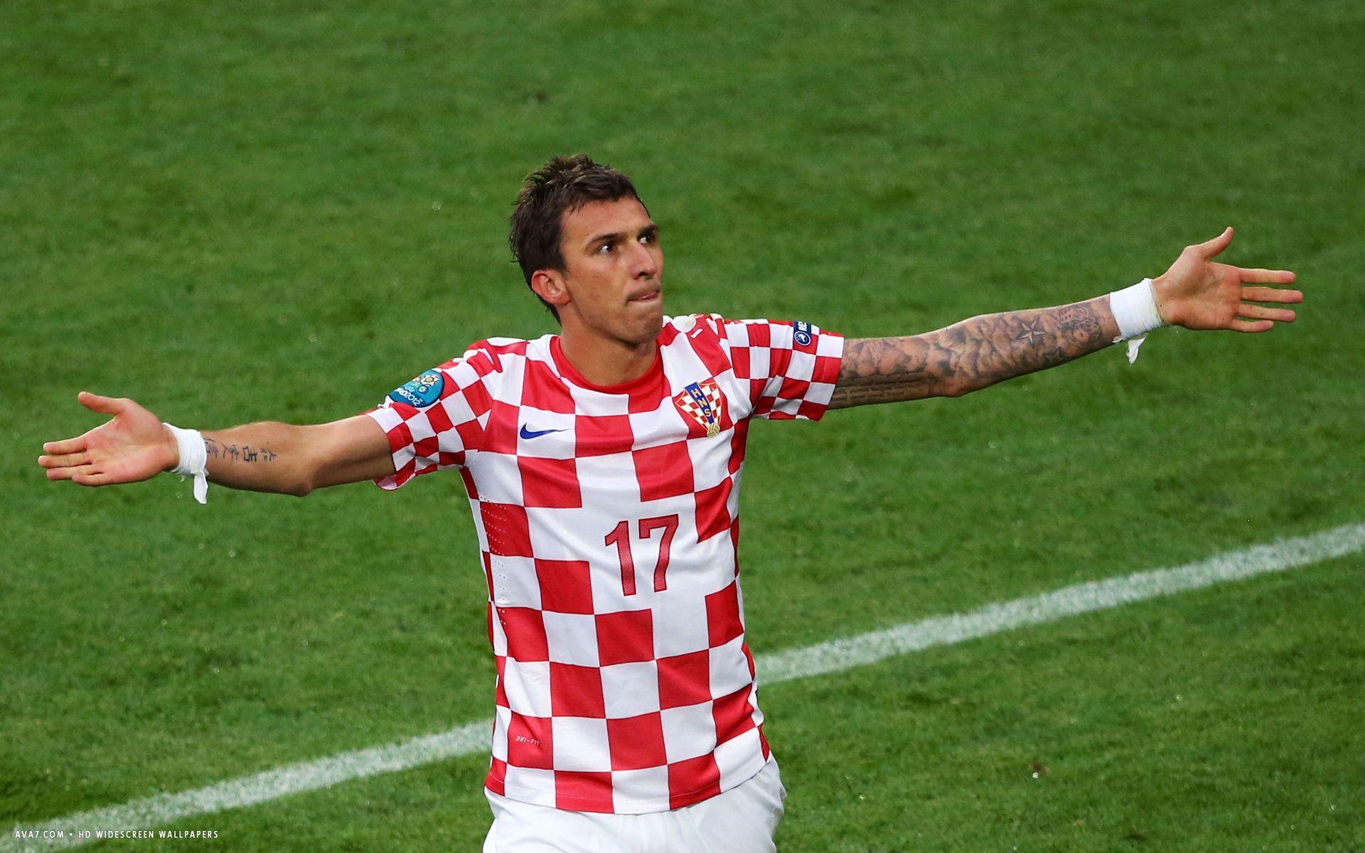 mario mandzukic football player HD widescreen wallpaper / football