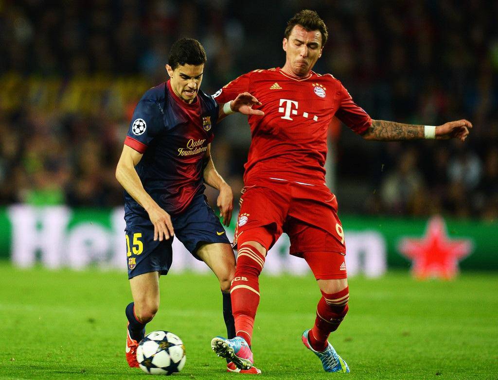 Marc Bartra and Mario Mandzukic Wallpaper HD Wallpaper