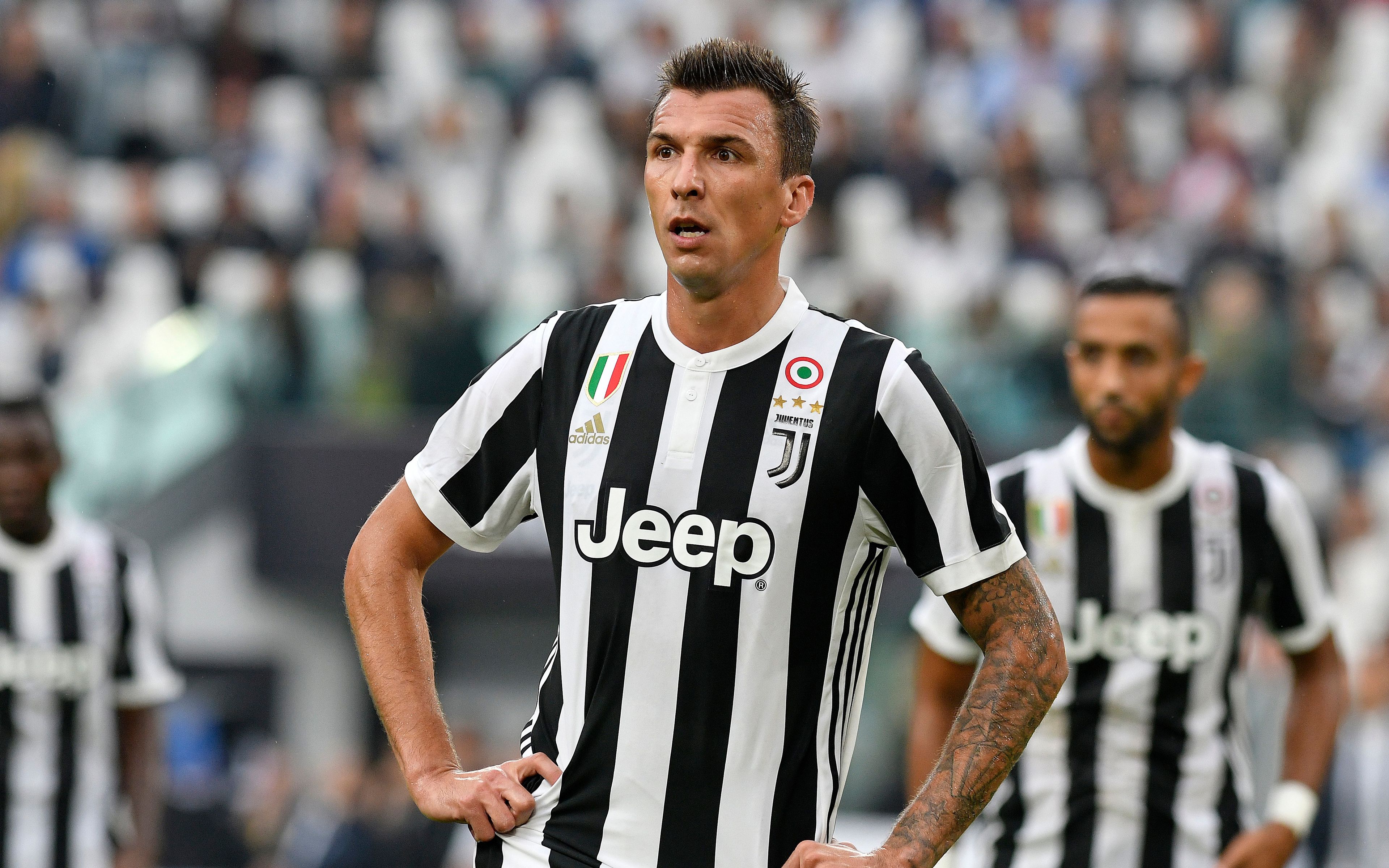 Download wallpaper Mario Mandzukic, Juventus, 4k, Croatian