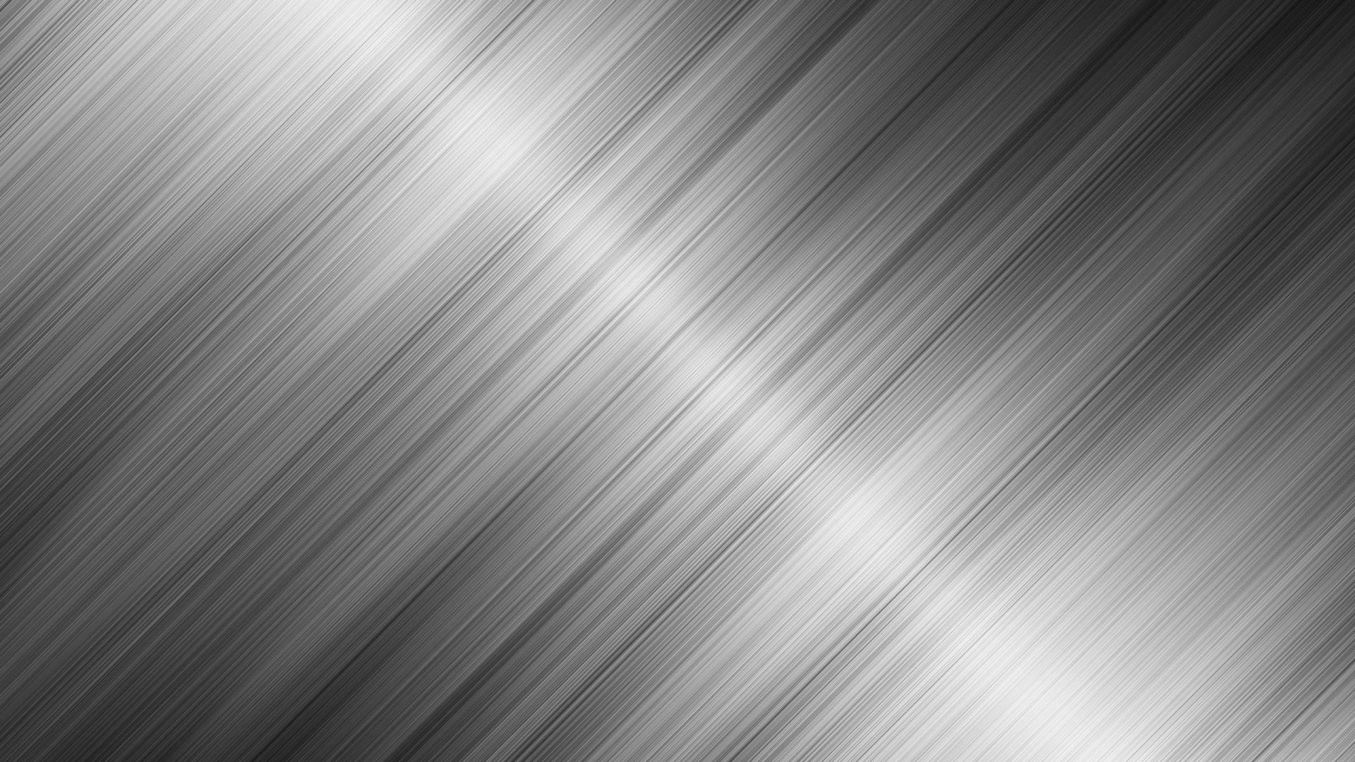 Wallpaper metal, lines, stripes, light, shiny, silver