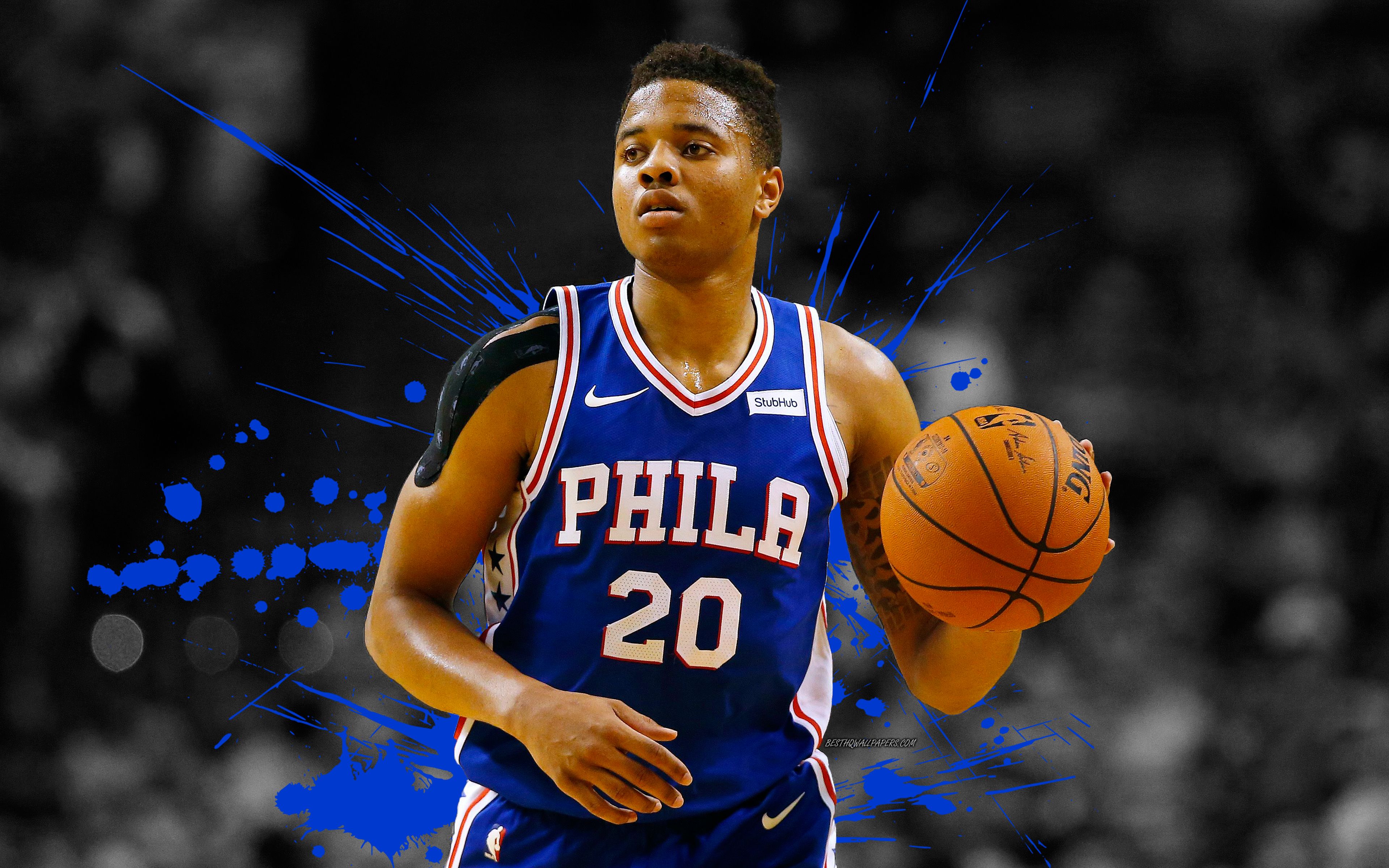 Download wallpaper Markelle Fultz, 4k, basketball players, NBA