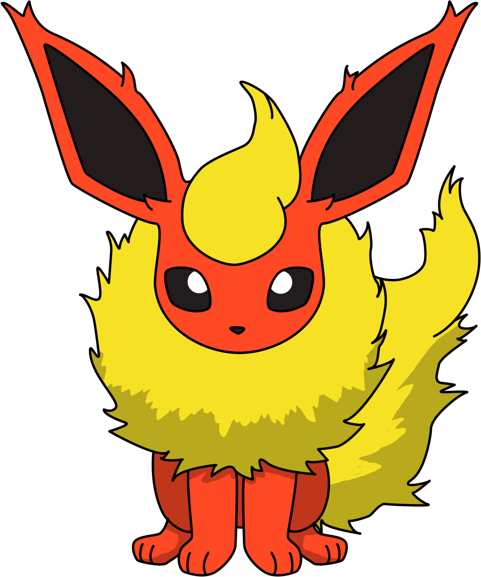 Flareon Sitting PNG