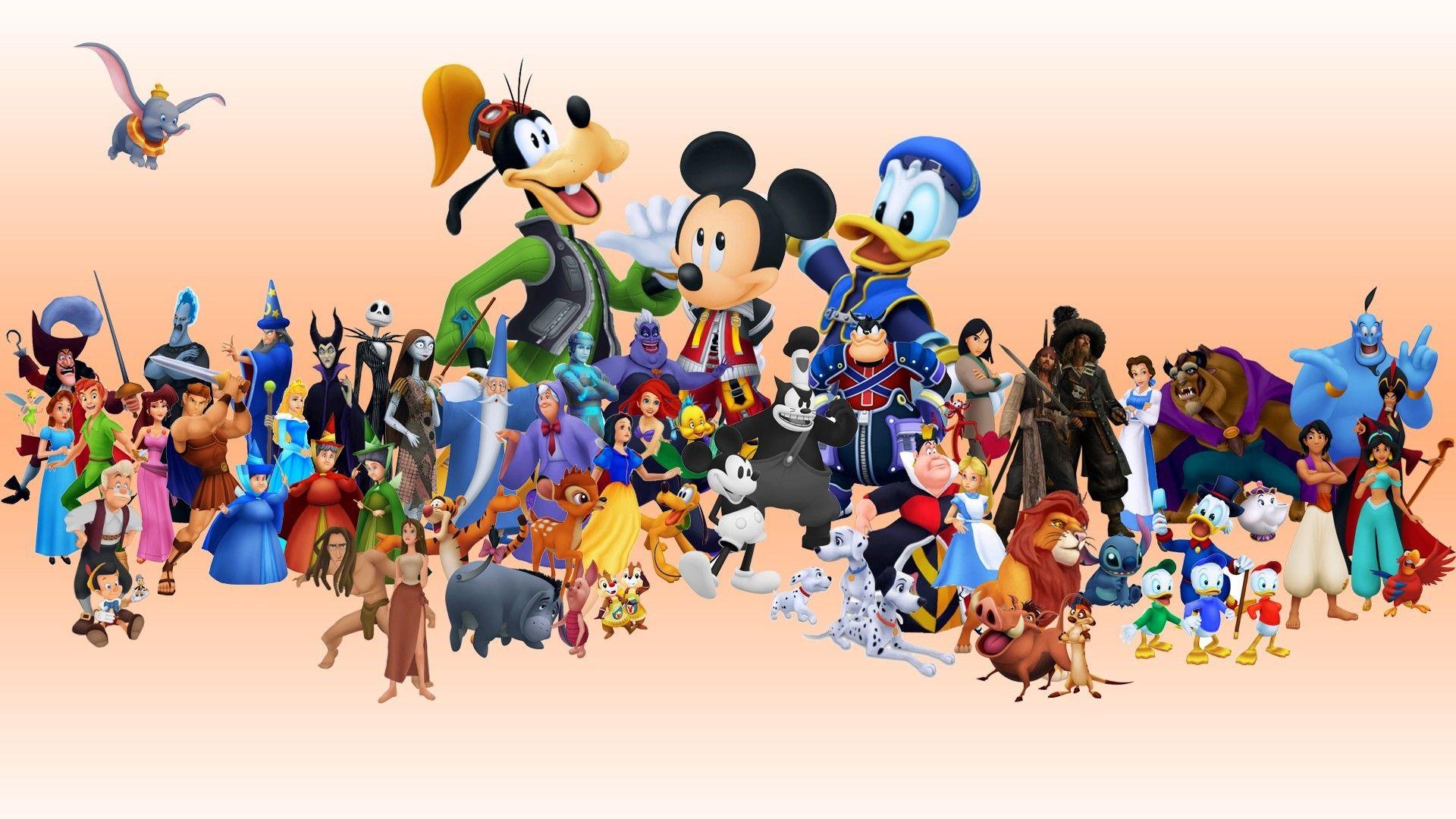 Wallpaper, people, illustration, Mickey Mouse, Donald Duck, Goofy