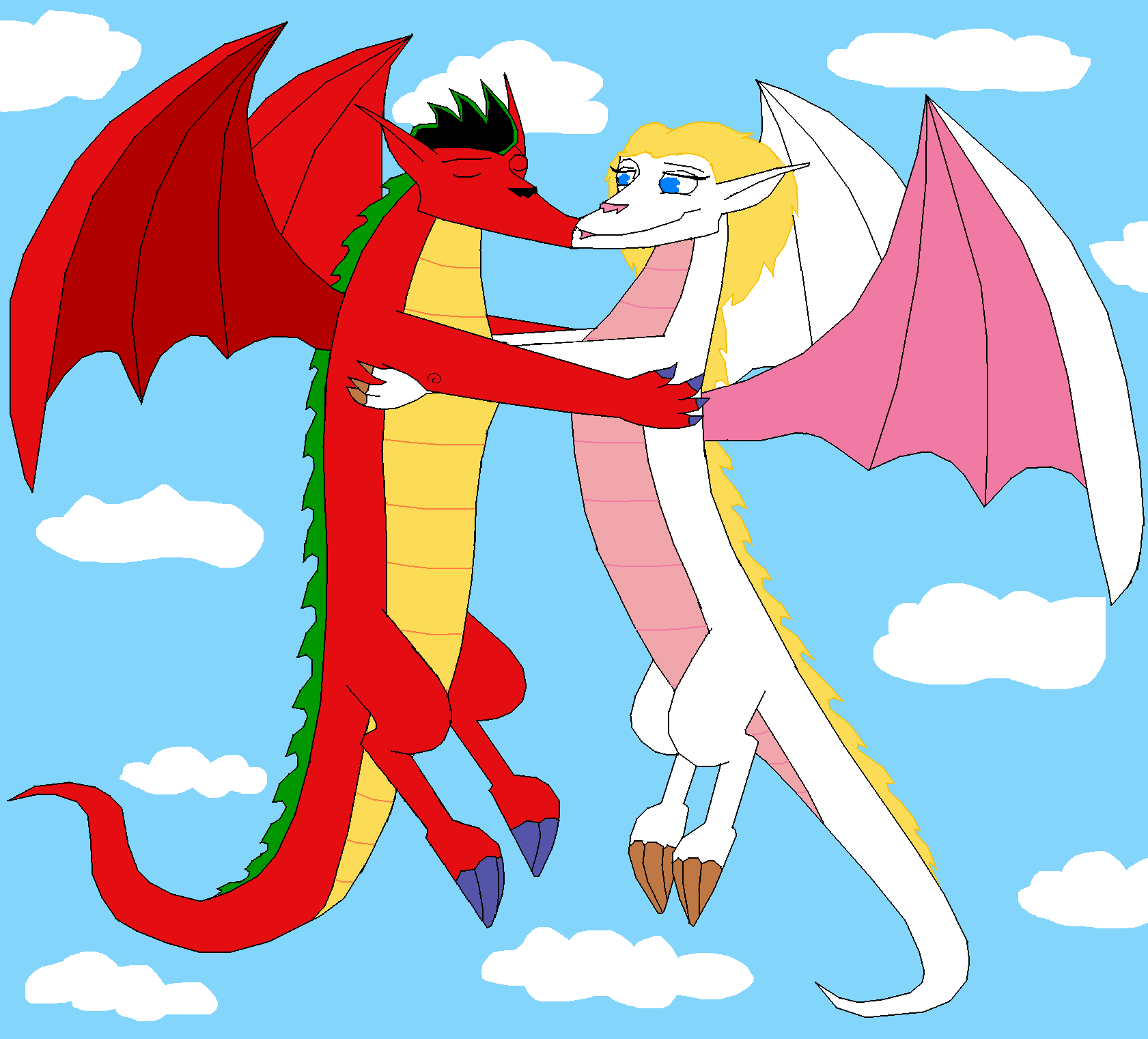 American Dragon: Jake Long And Rose By Cherry Flame