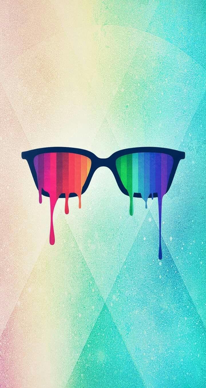 Rainbow Sunglasses Wallpaper. *Colorful and Rainbow Wallpaper