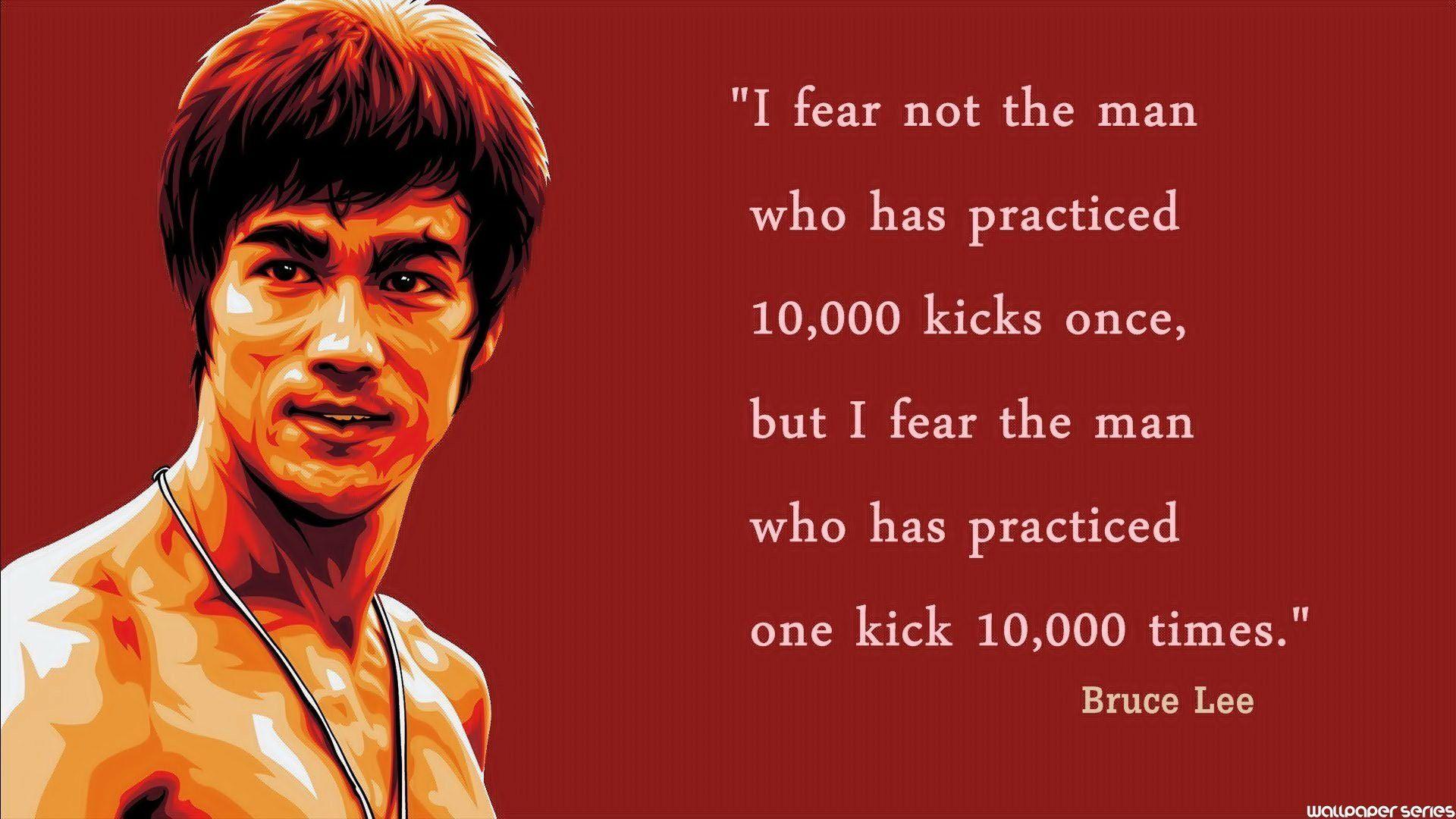 Epic Bruce Lee Quotes Inspirational Art. Wallpaper 4k