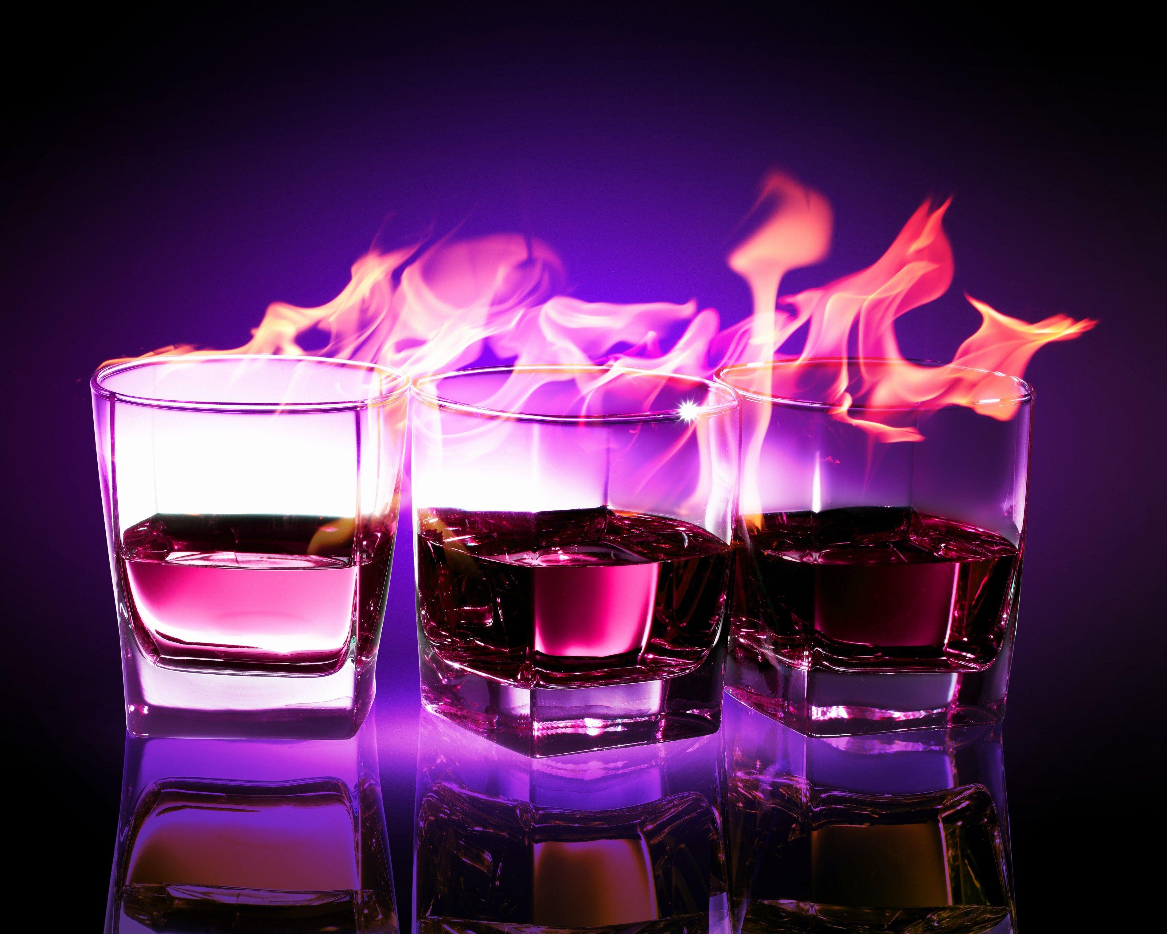 Flame drink drinks flames wallpaper. PC