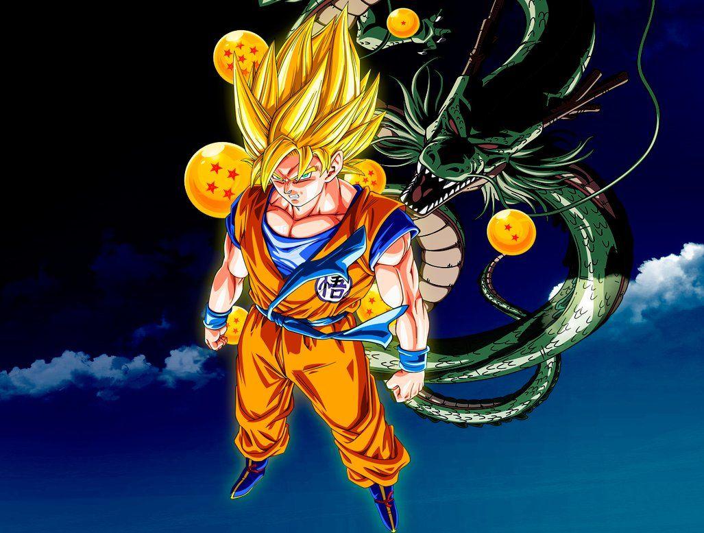 Dragon Ball Wallpaper Goku and Shenron