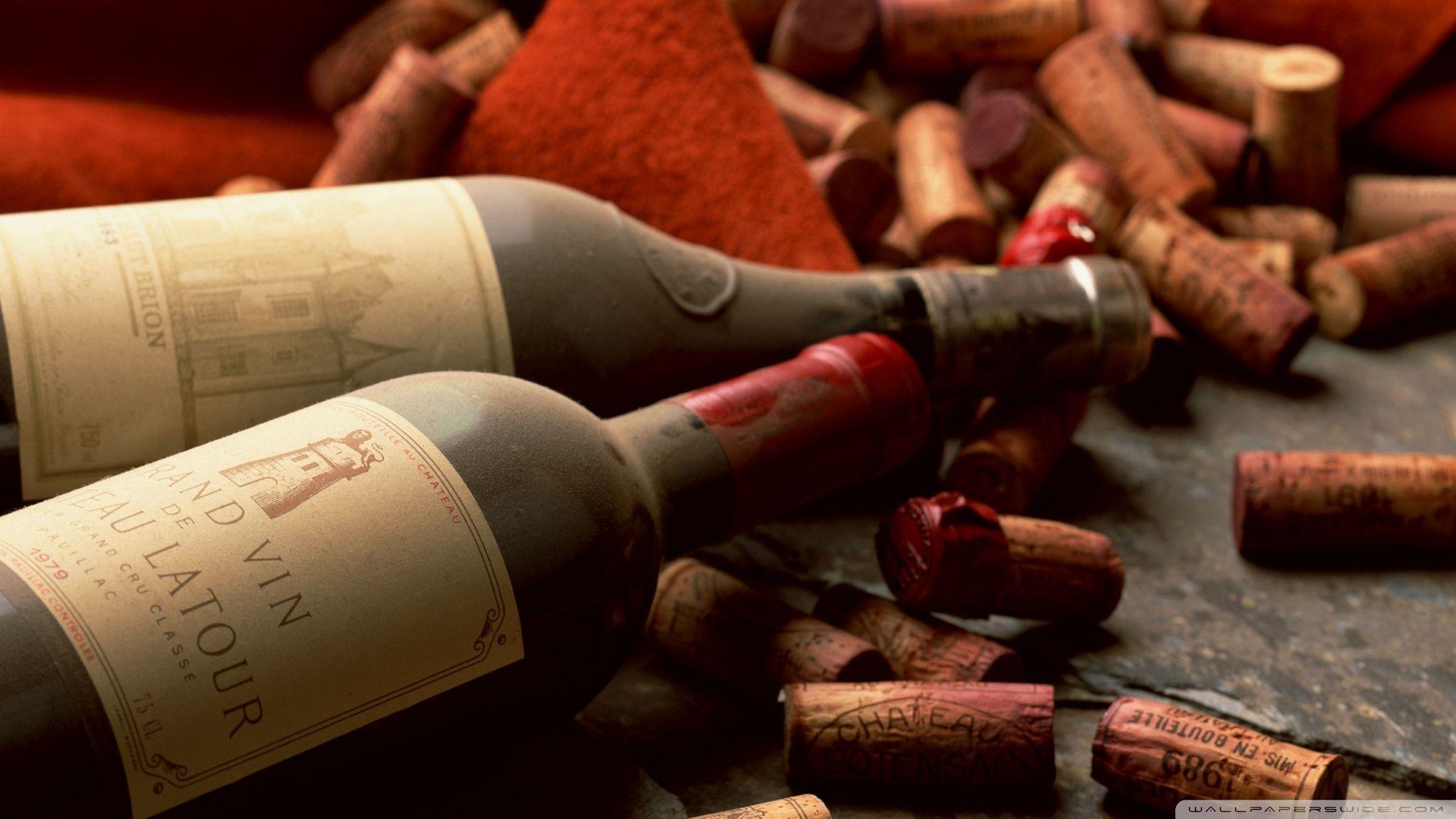 Old French Wine Bottles ❤ 4K HD Desktop Wallpaper for 4K Ultra HD