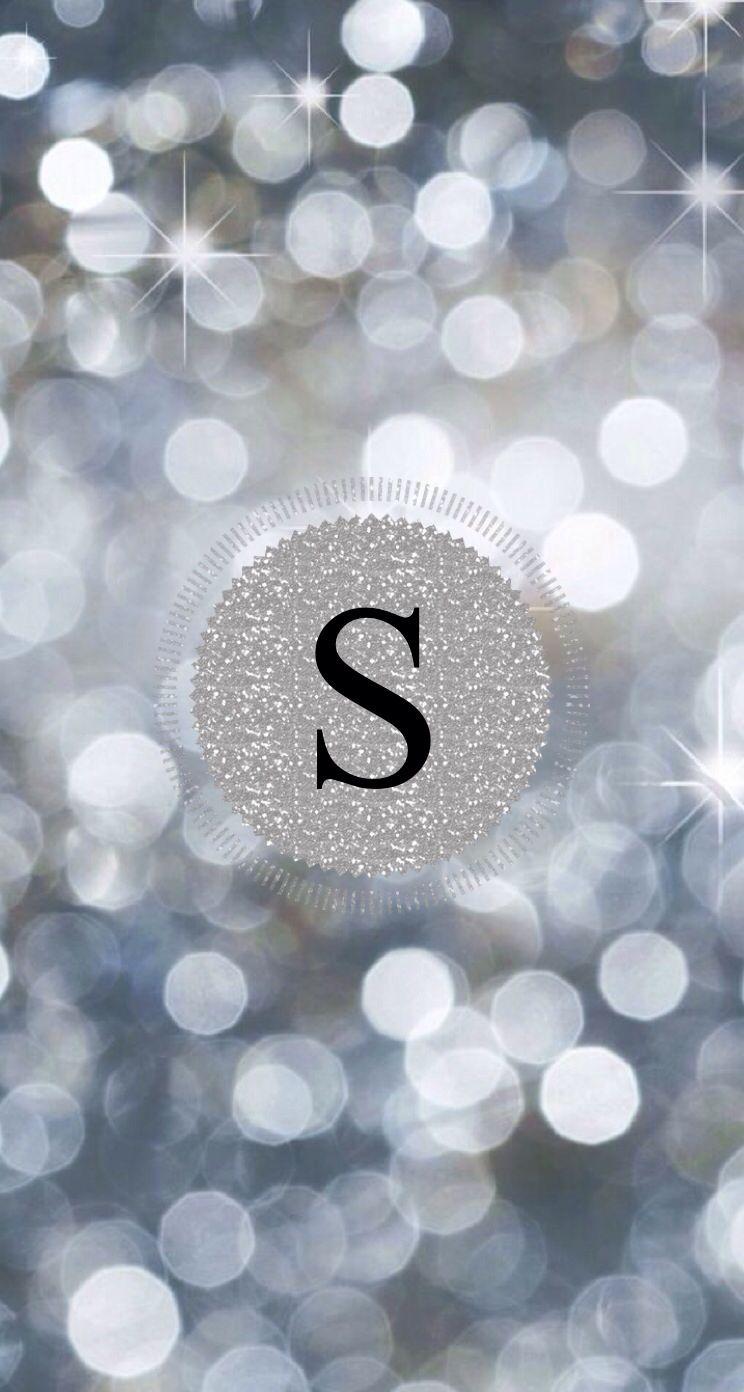 Sparkly silver monogram by LIL'RO. Made with Wished