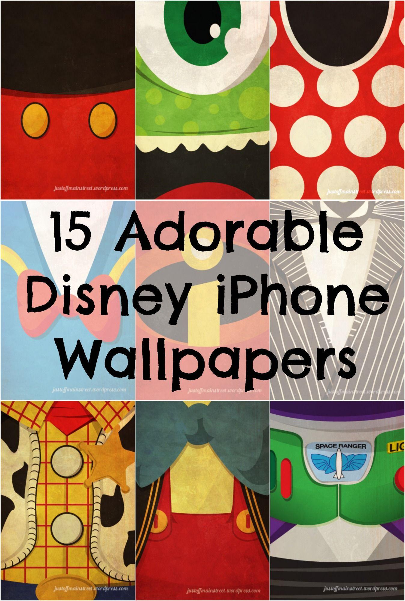 Iconic Disney Characters as iPhone Wallpaper
