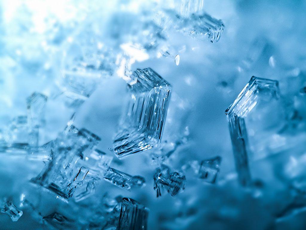 Wallpaper, water, winter, blue, ice, frost, crystal, atmosphere