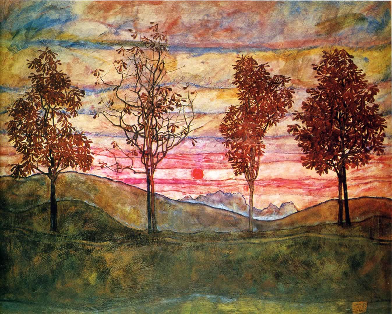 Egon Schiele Paintings Wallpaper Gallery