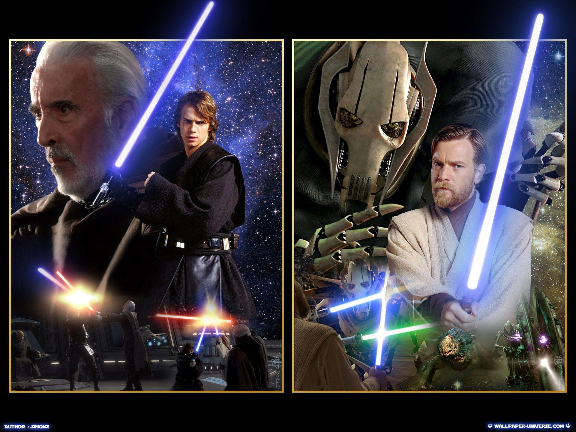 Obi Wan vs Anakin Wallpaper